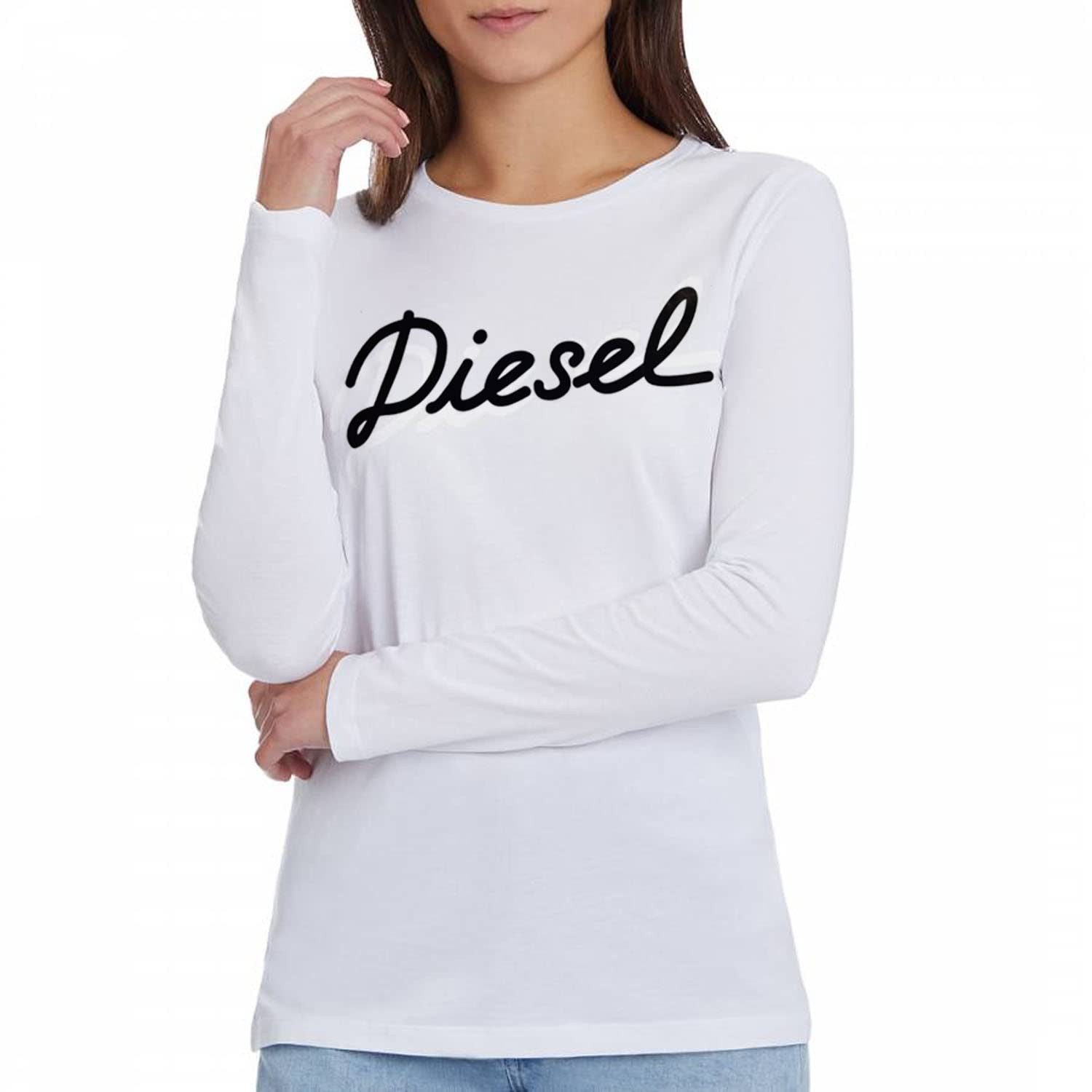 Diesel Longsleeve Diesel T-Sily-Simo Maglietta Damen T-Shirt