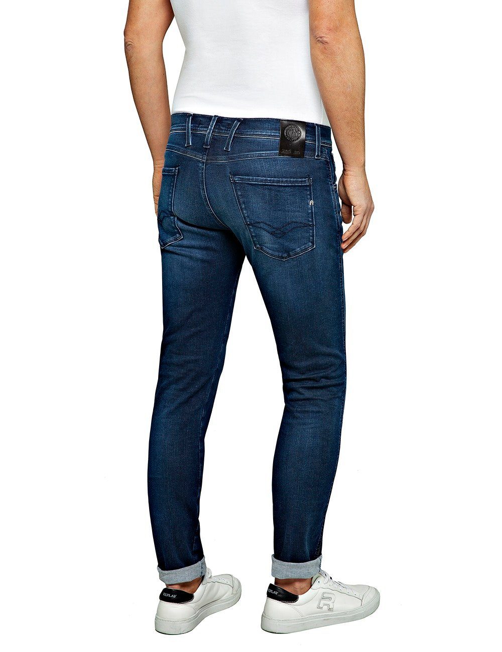 mit Stretch ANBASS Slim-fit-Jeans Replay