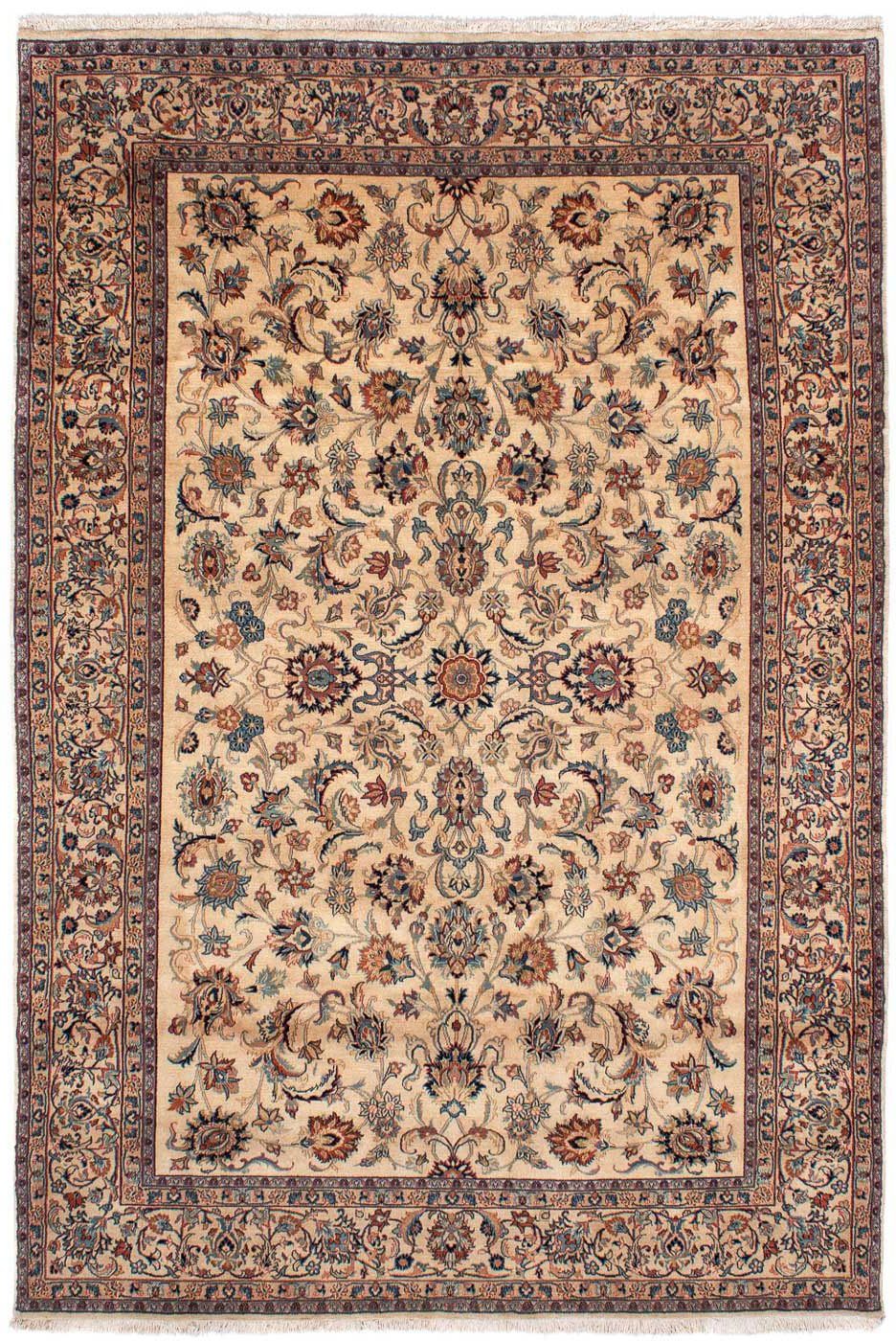 Orientteppich Perser beige, mm, - cm Einzelstück Zertifikat rechteckig, mit Wohnzimmer, morgenland, x 193 - 10 290 Höhe: - Classic Handgeknüpft