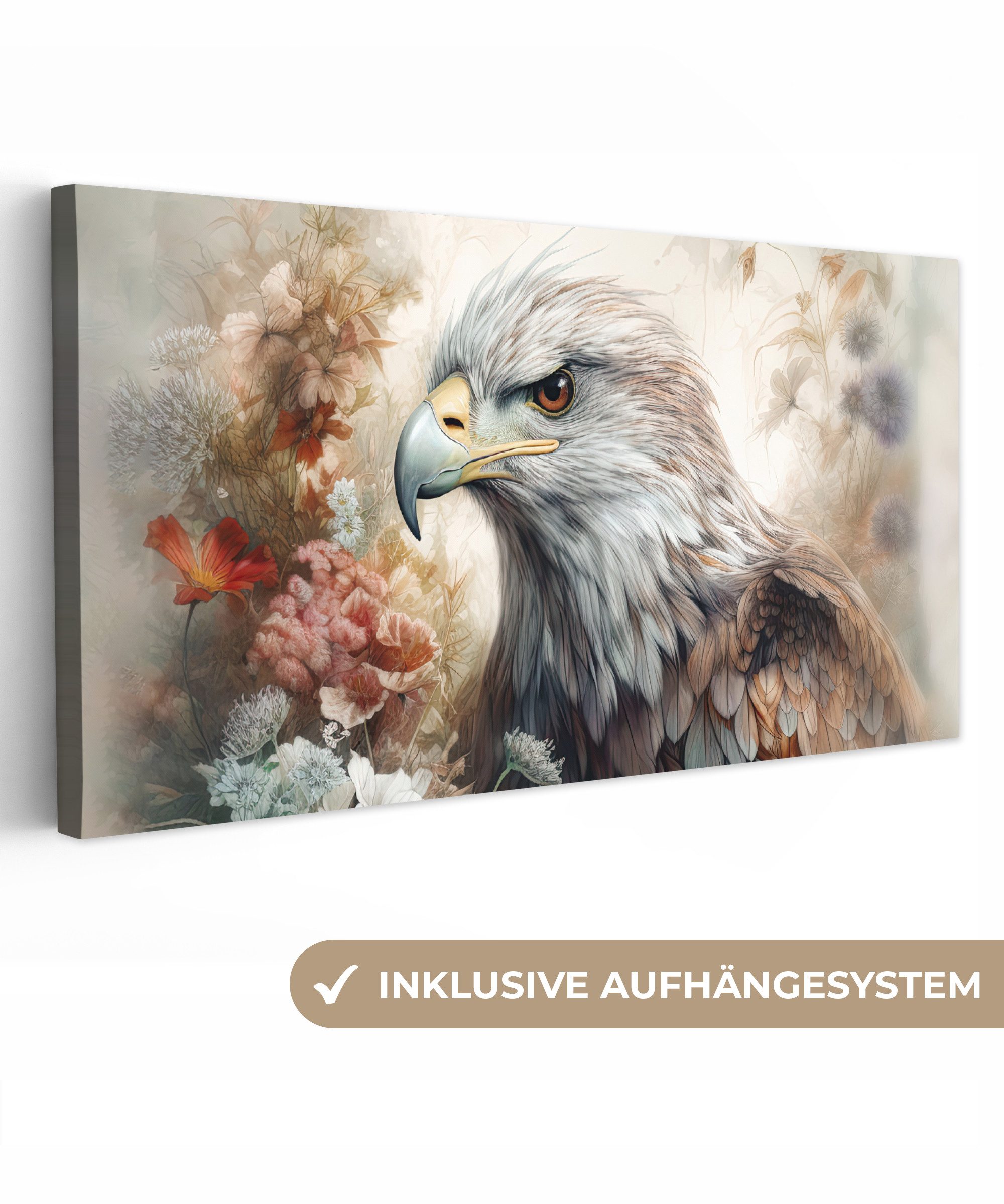OneMillionCanvasses® Leinwandbild Panorama Adler - Adler günstig online kaufen