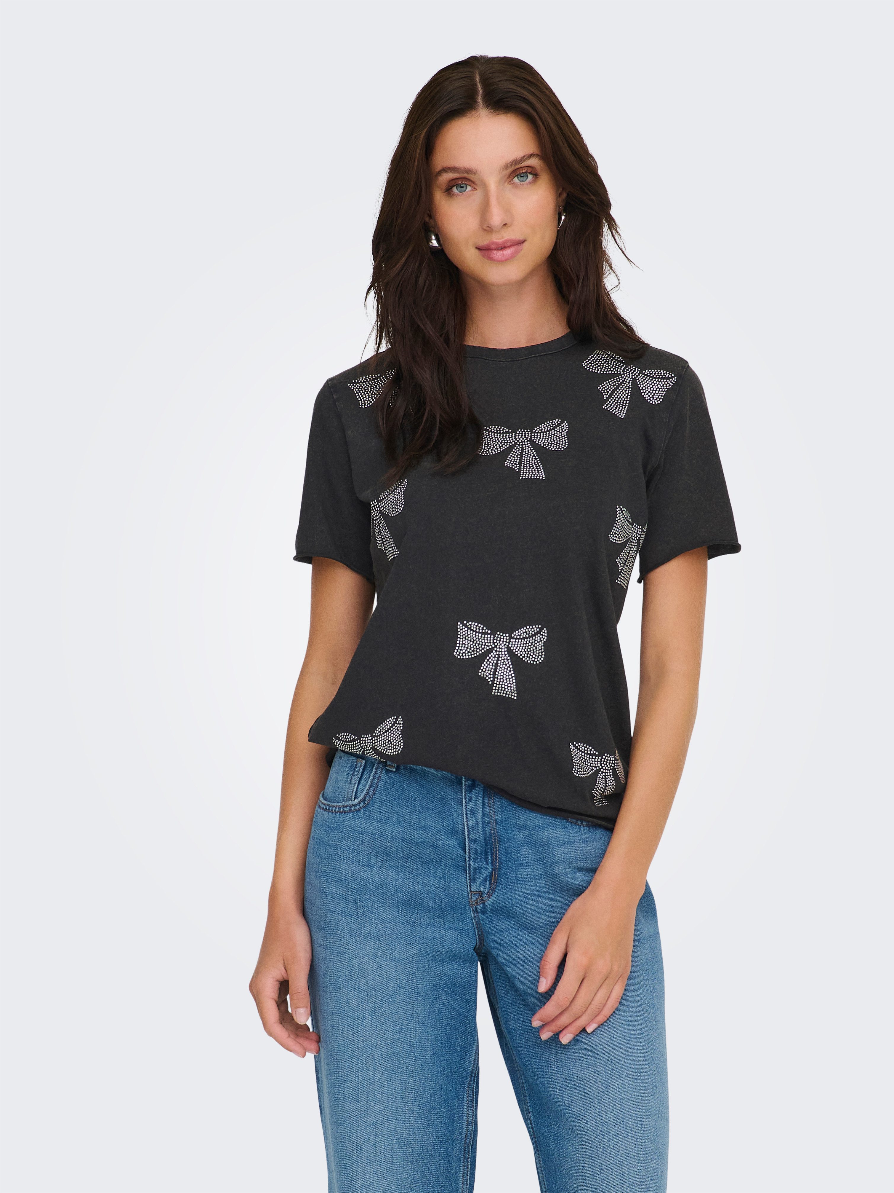 ONLY Kurzarmshirt ONLLUCY LIFE S/S O-NECK TOP CC JRS günstig online kaufen