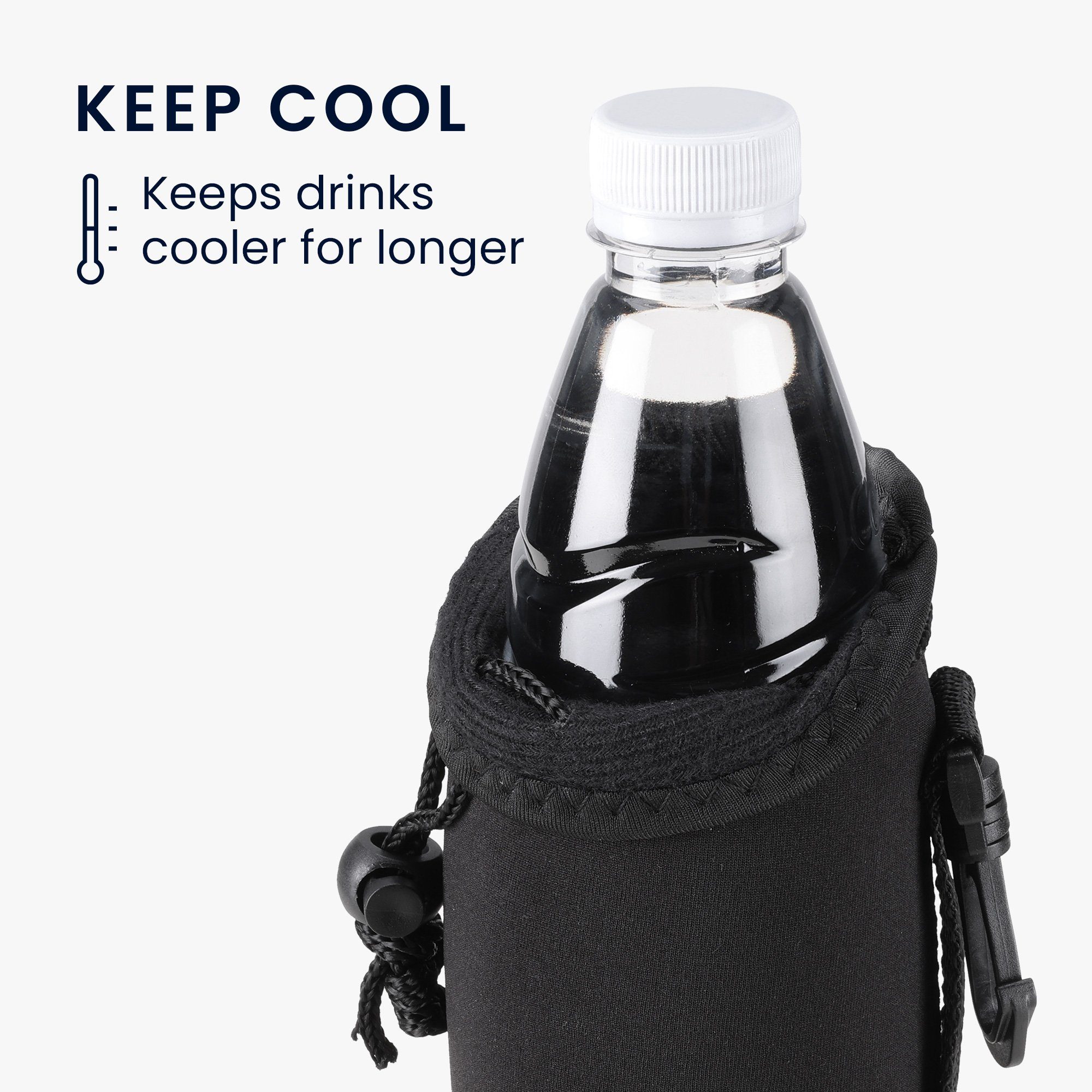 kwmobile Kühltasche 2x 330-500ml Flasche Flaschenkühler Flaschenträger, für Bier Limo Wasser - aus isoliertem Neopren – Bild 3 von 5