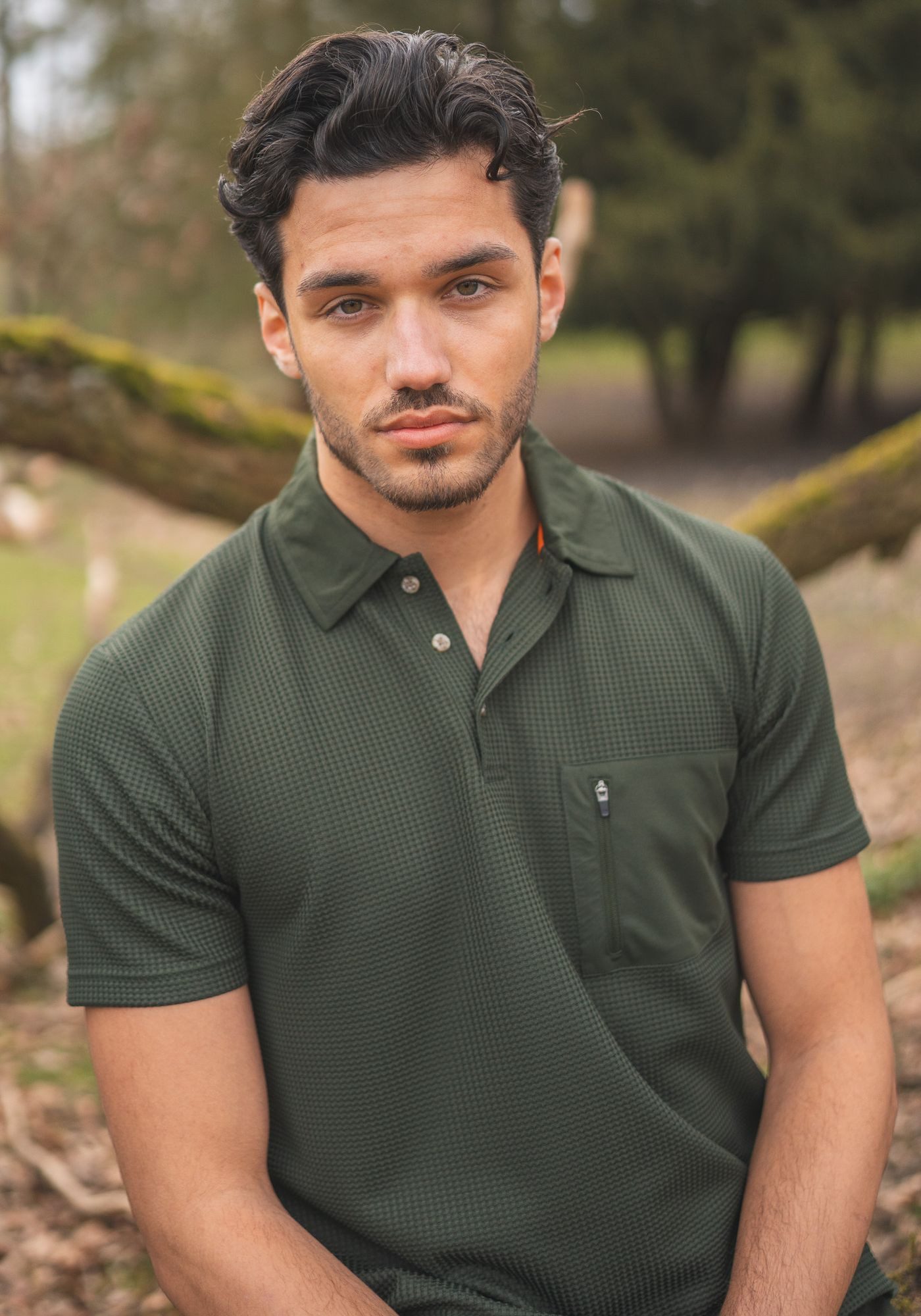 Tom Collins Poloshirt Sefos Herren Funktionspoloshirt mit Liegekragen und Brusttasche