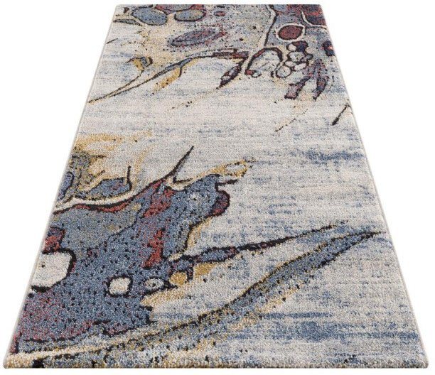 Läufer Mista 2699, Carpet City, rechteckig, Höhe: 9 mm, Kurzflor, Abstrakt,  Multicolor, Weich, ideal für Flur & Diele