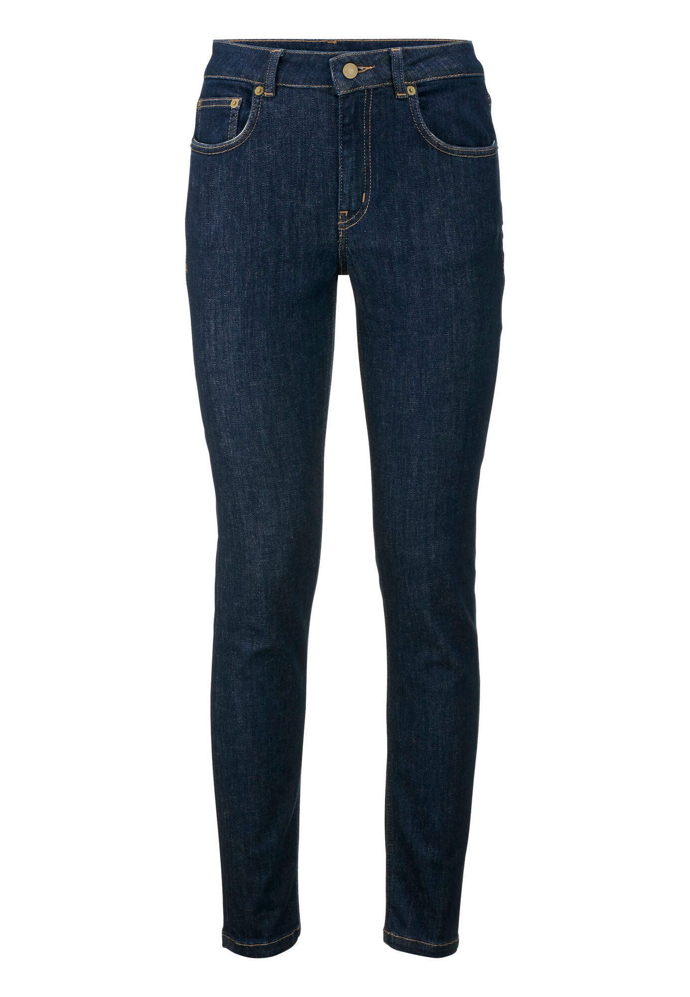 Hessnatur 5-Pocket-Jeans Lina Mid Rise Skinny Fit aus Bio-Denim (1-tlg) günstig online kaufen