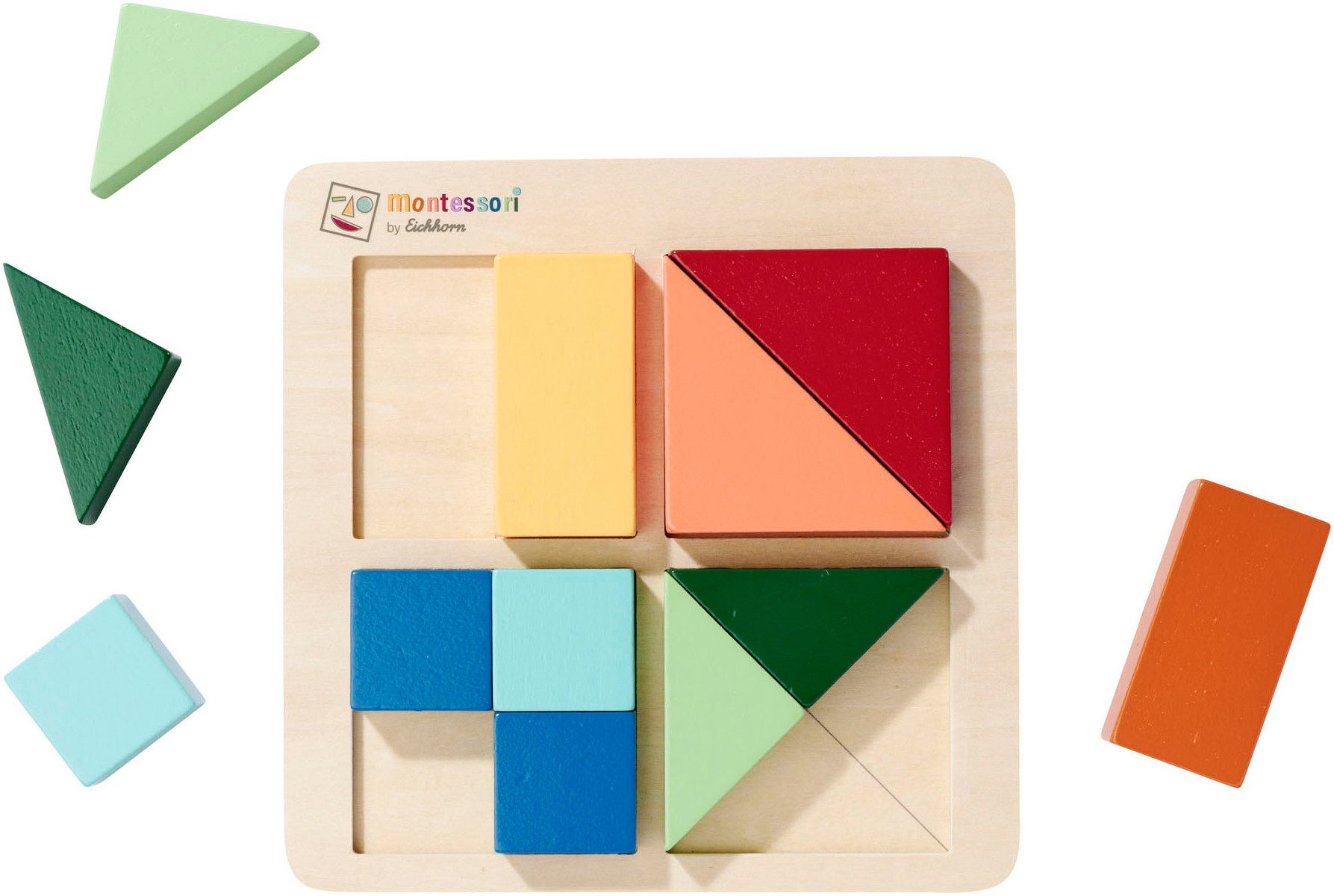 Eichhorn Puzzle Montessori Formenpuzzle, 12 Puzzleteile, FSC® - schützt Wal günstig online kaufen