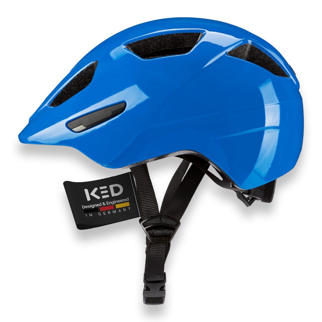 KED Fahrradhelm Dyno Kinderhelm, In-Mold Technologie, Verstellbarer Passform & Reflektoren