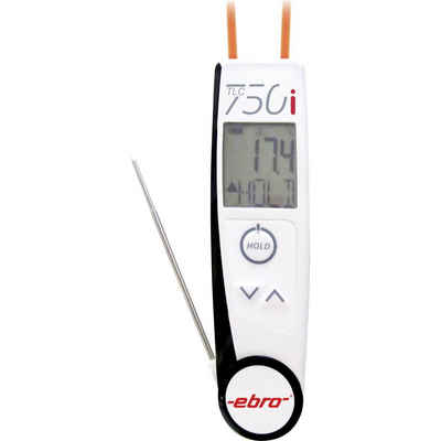 ebro Infrarot-Thermometer Duales -/Klappthermometer, HACCP-konform, Kontaktmessung, Berührungslose IR-Messung, IP65