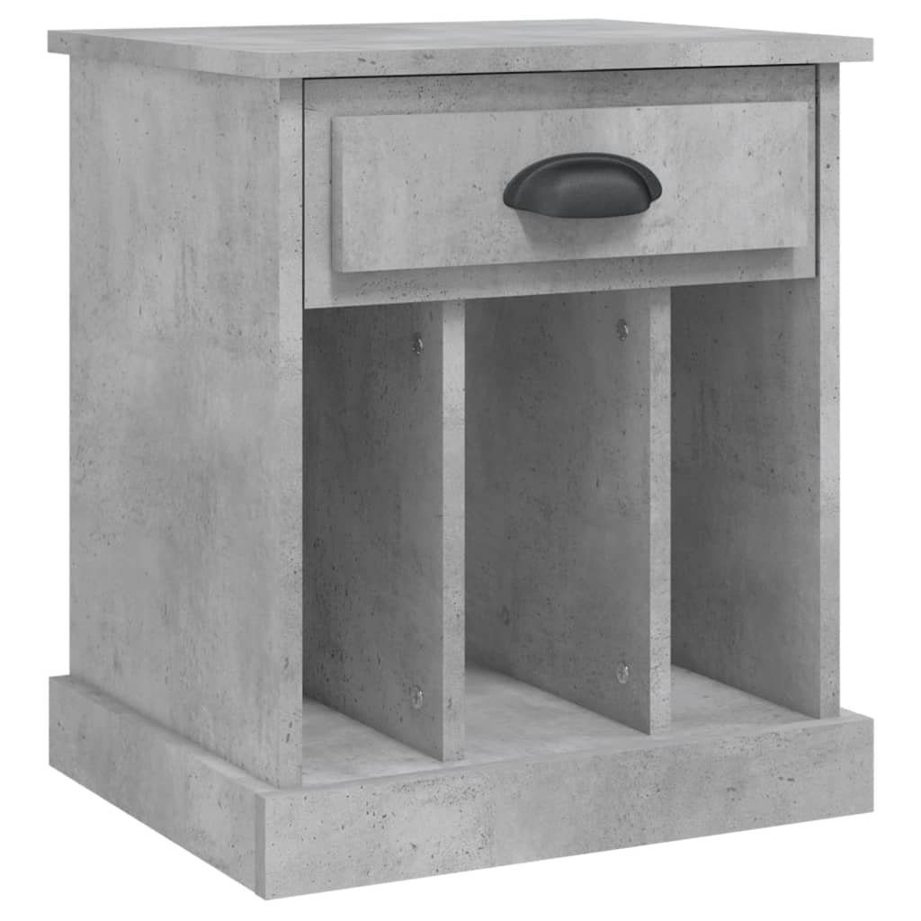 Nachttisch Nachttisch Betongrau 43x36x50 cm