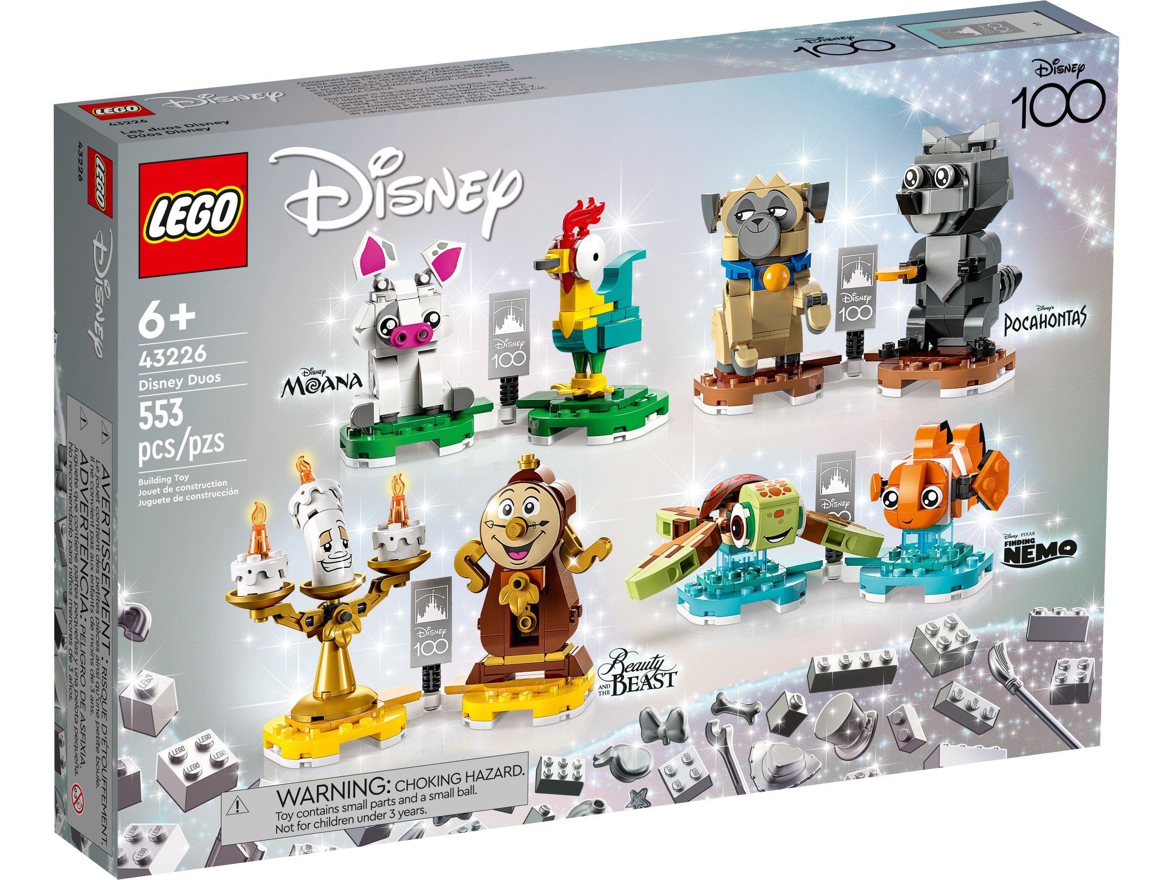 LEGO® 43226 Disney Paare Konstruktionsspielsteine, (Set, 553 Teile)