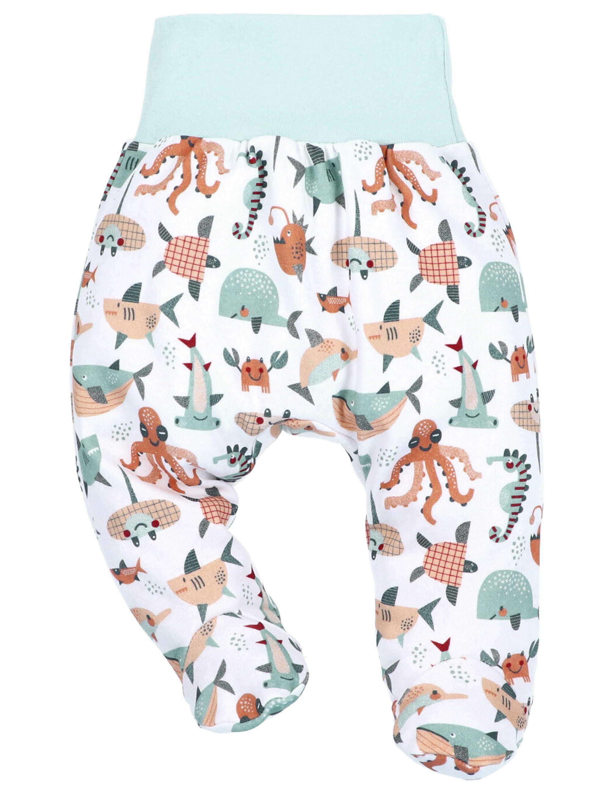 Stoffhose Schlafanzughose Meerestiere