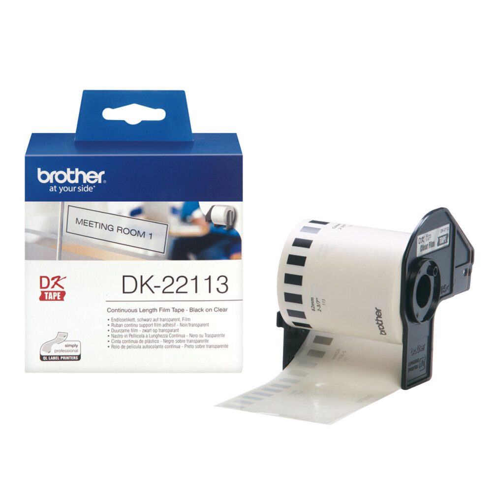 Thumbnail - Brother Druckerband Adress-Etiketten DK-22113 transparent (62mm)