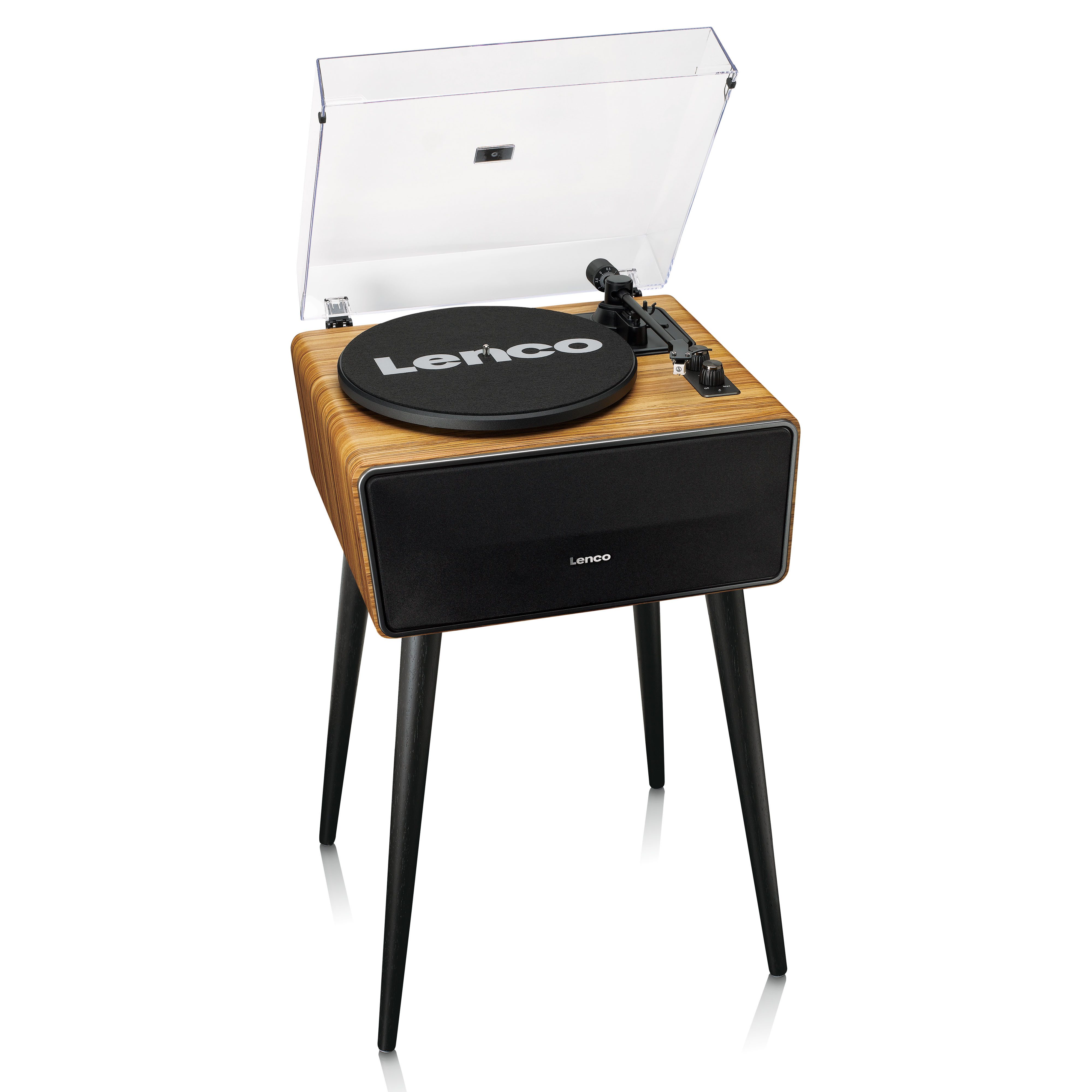 Lenco LS-570OK Plattenspieler (Riemenantrieb, Bluetooth, RCA-Ausgang, Aux-In für flexiblen Musikgenuss im Holzdesign)