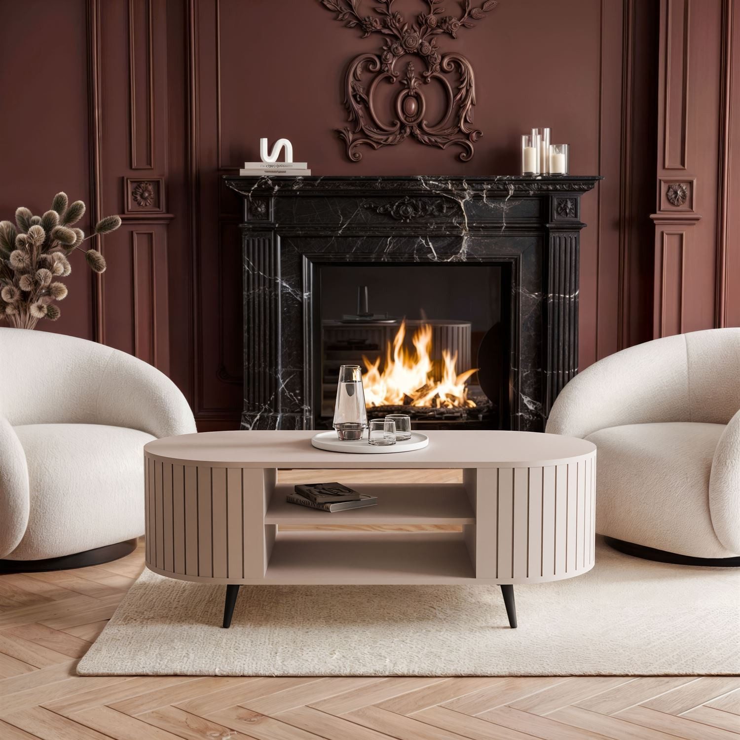 Lookway Couchtisch ELODIE II mit Ablage (1x Couchtisch), Breite: 104 cm günstig online kaufen