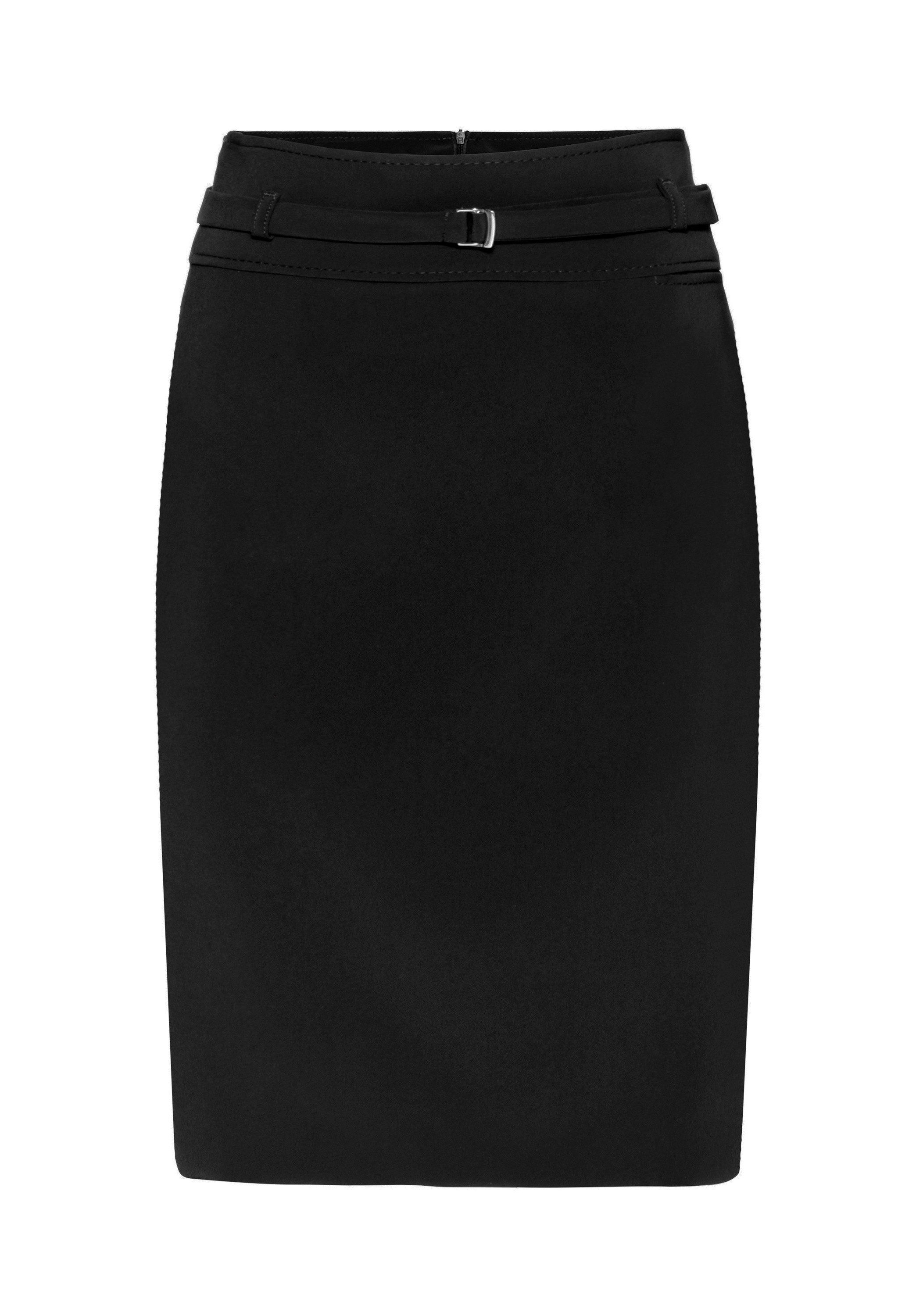 bianca Bleistiftrock IRIS in edlem Look mit kleinem Stoffgürtel günstig online kaufen