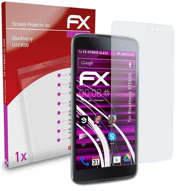 atFoliX Schutzfolie Panzerglasfolie für Blackberry DTEK50, Ultradünn und superhart