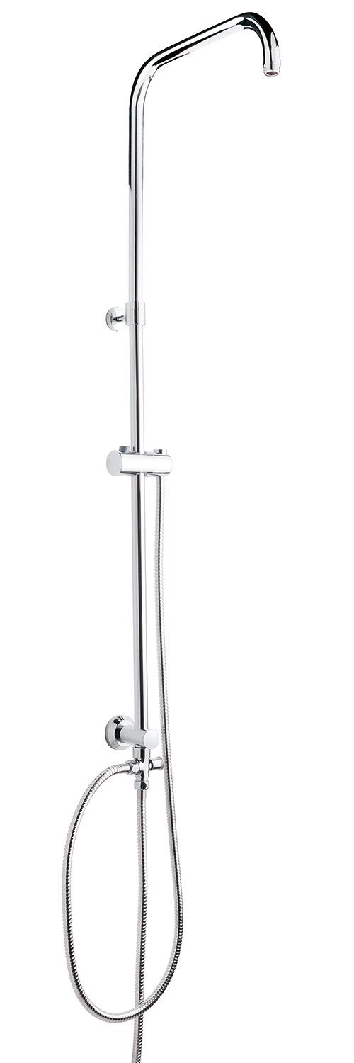 aquaSu Duschsystem Samsui, Höhe 82 cm, Dusch-System, Chrom,  Metall-Kunststoff, verstellbarer Brausearm mit Umsteller