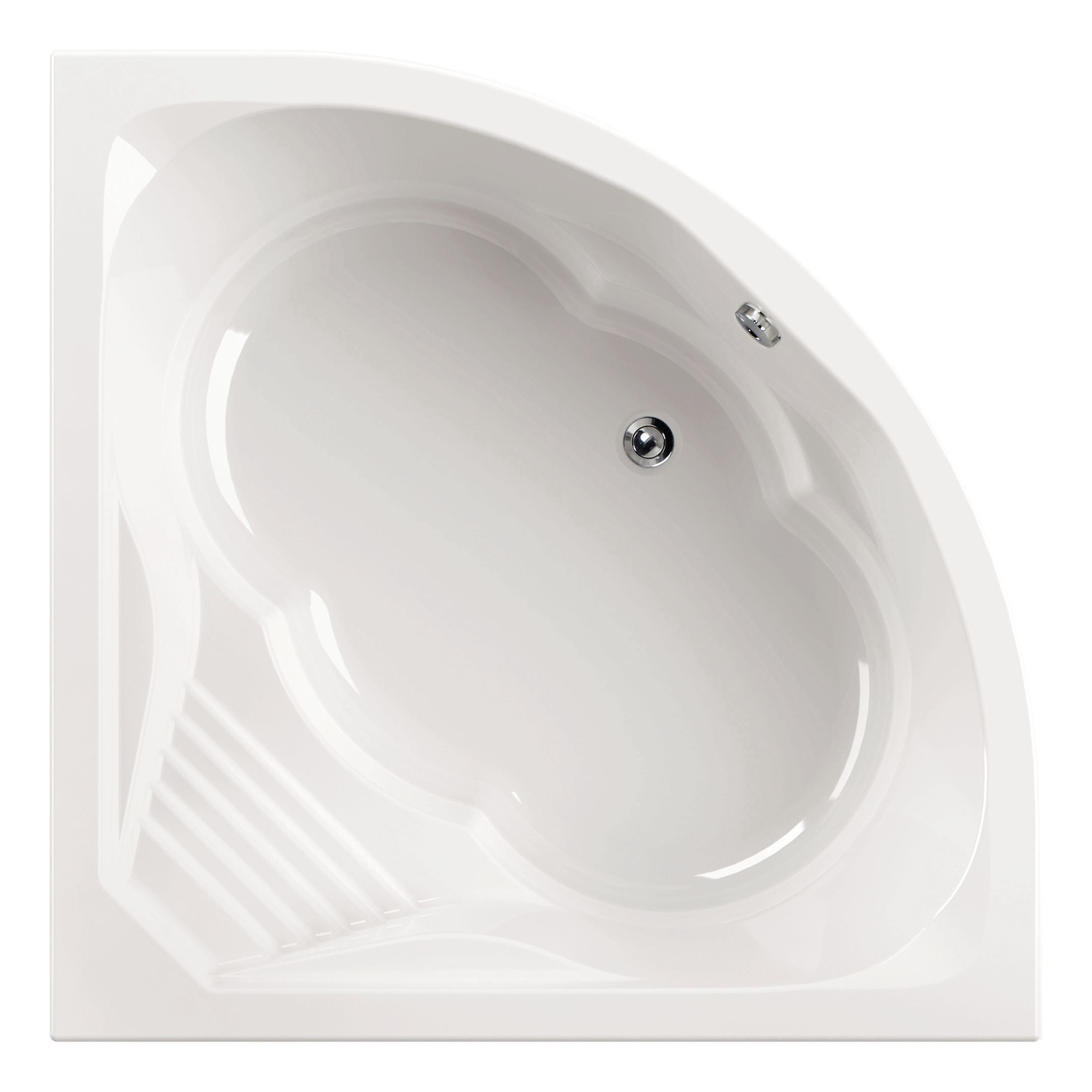 Calmwaters Eckwanne Curved Wellness, (1-tlg), 150 x 150 cm, Acryl, Eckwanne Duo, Sitzbadewanne, 02SL3015