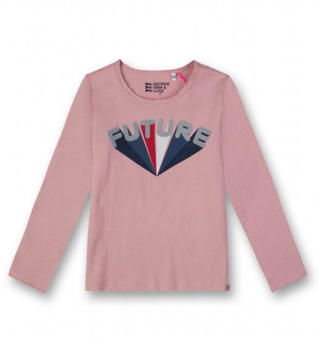 George Gina & Lucy Langarmshirt Mädchen Langarmshirt aus Baumwolle mit Statement-Print