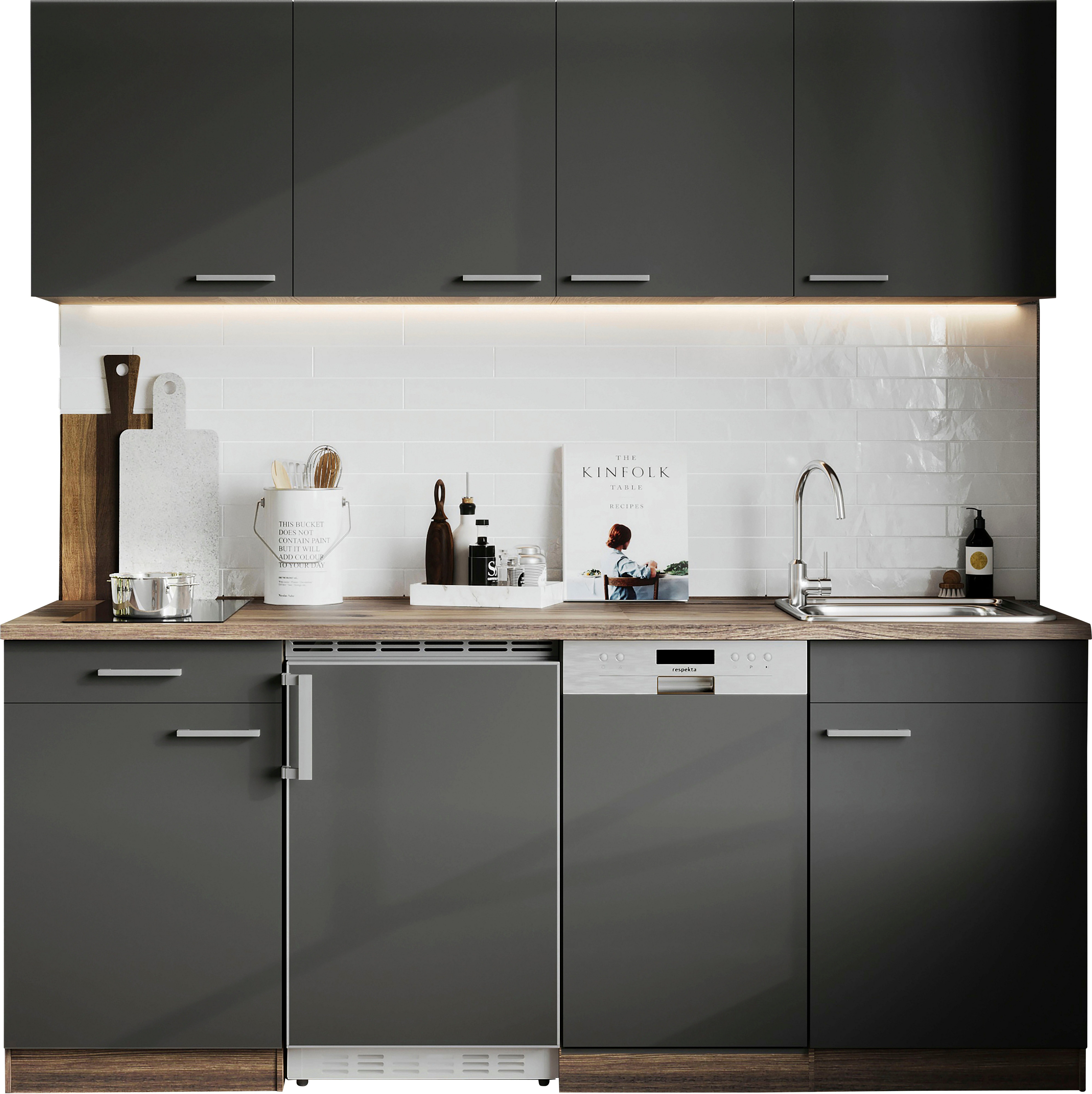RESPEKTA Küche Oliver, Breite 195 cm, günstig online kaufen
