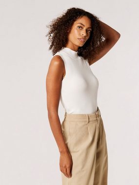 Apricot Klassische Bluse in unifarben, ohne Ärmel