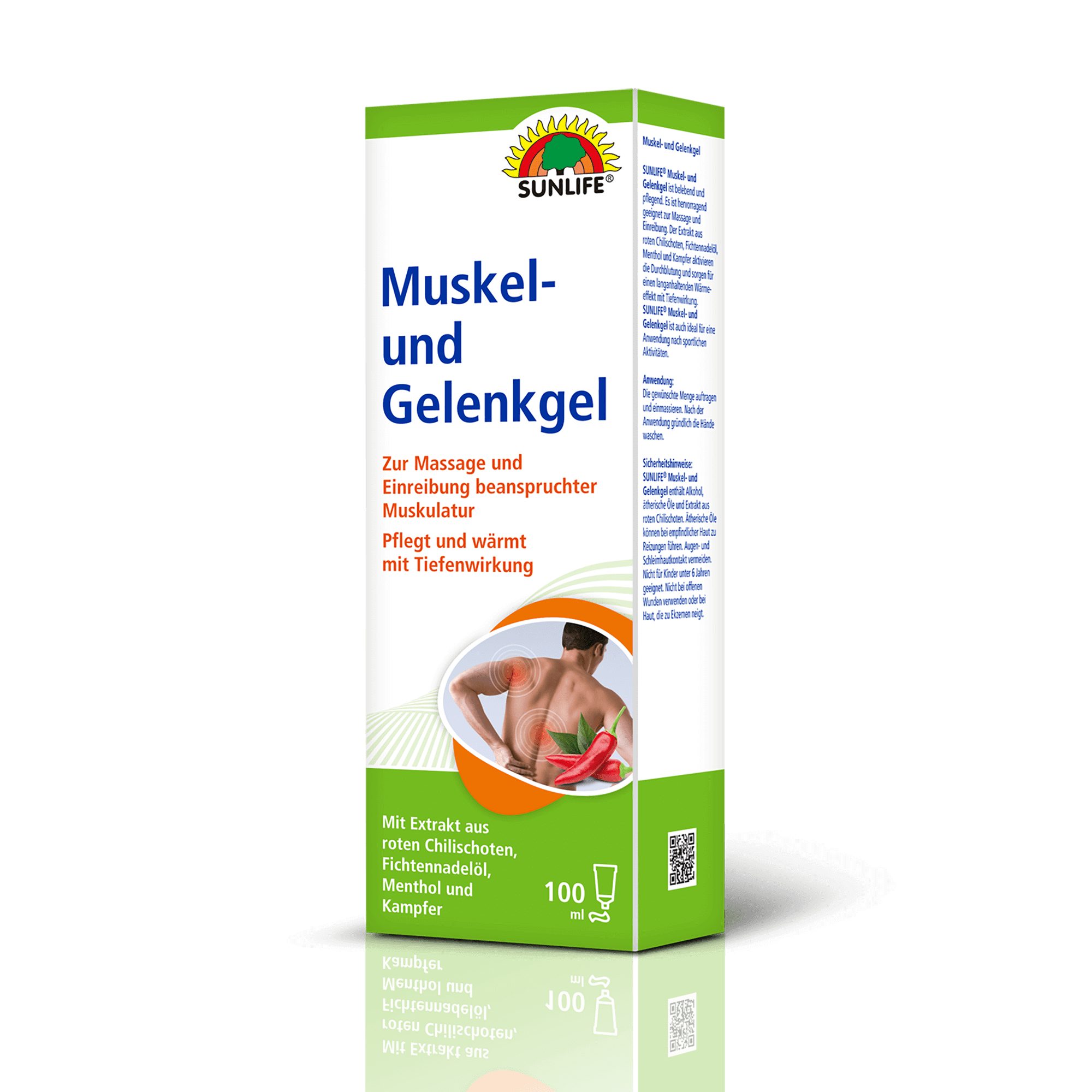 SUNLIFE Hautpflegegel SUNLIFE® Muskel- und Gelenkgel 100 ml Muskelschmerzen + Fichtennadelöl