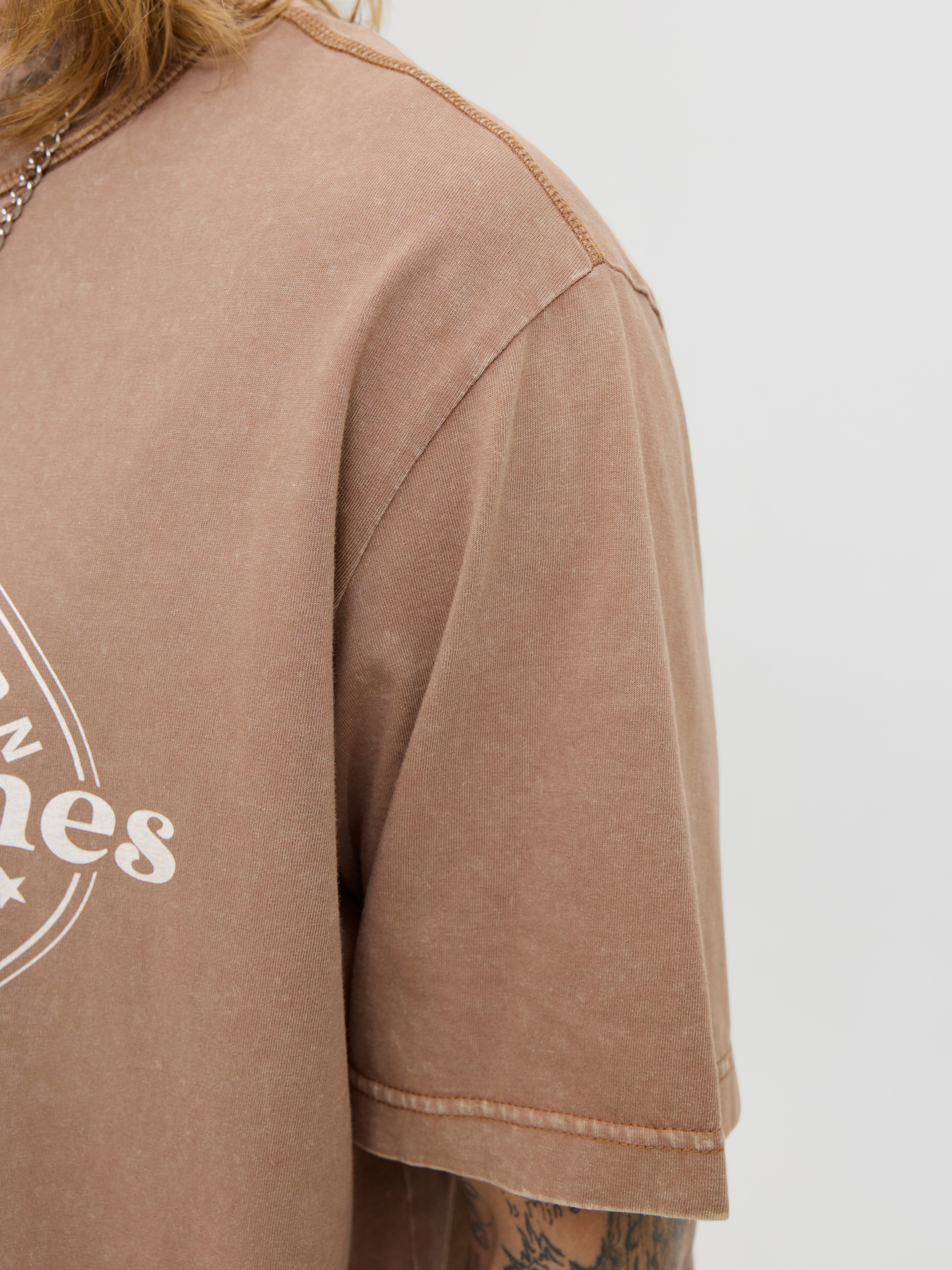 Jack & Jones Rundhalsshirt JJEDOVER PRINT TEE SS CREW NECK