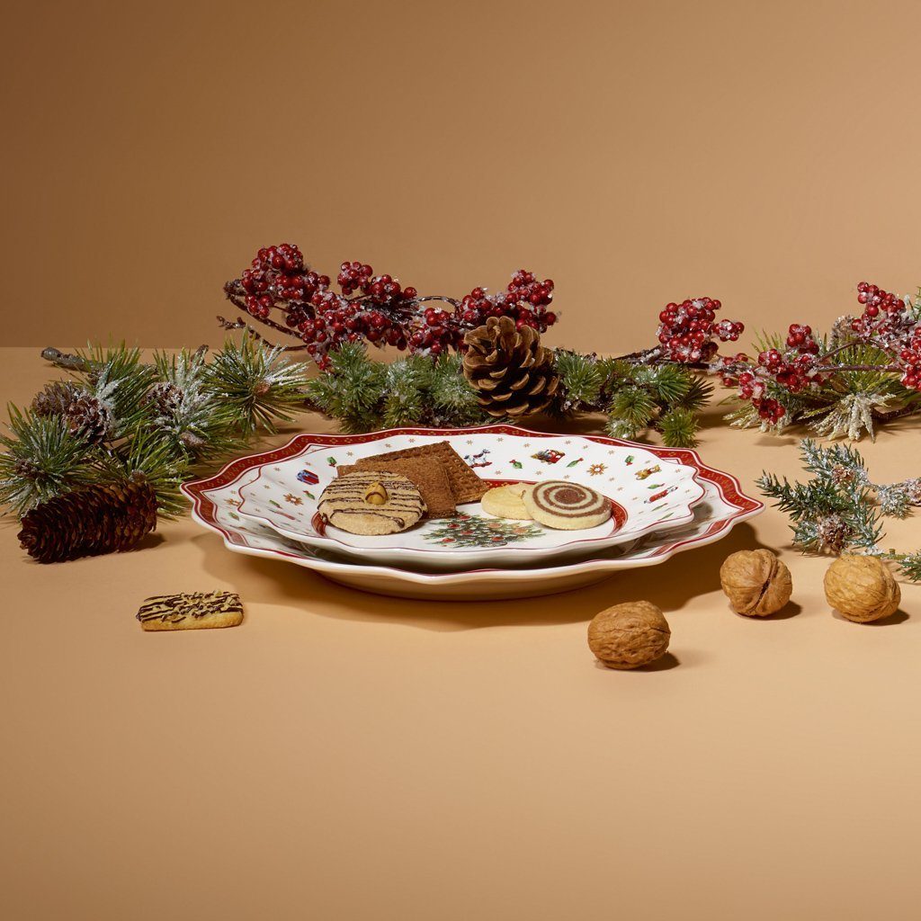 Villeroy & Boch Geschirr-Set Toy's Delight Teller-Set 8-teilig (8-tlg), 4 Personen, Porzellan, Premium Porcelain, 8 Stck, Handw., mikrow.sicher