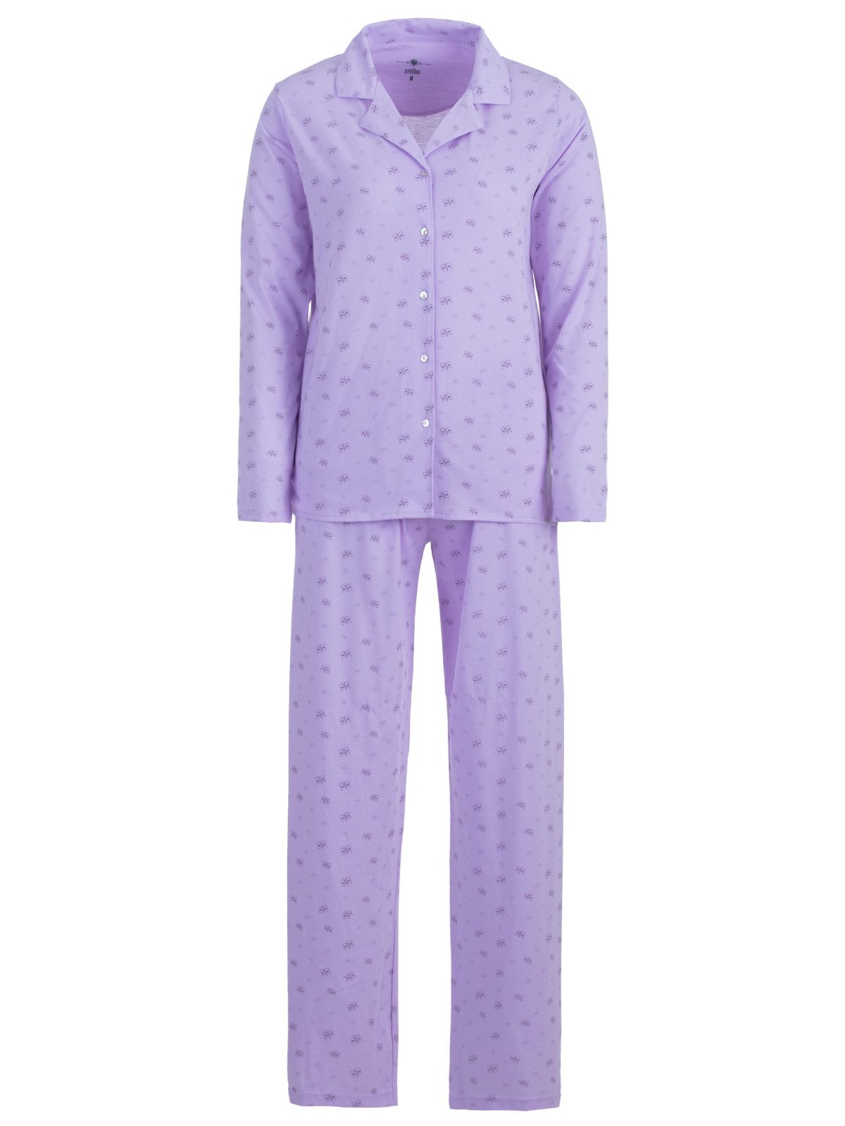 zeitlos Schlafanzug Pyjama Set Langarm - Schmetterling günstig online kaufen