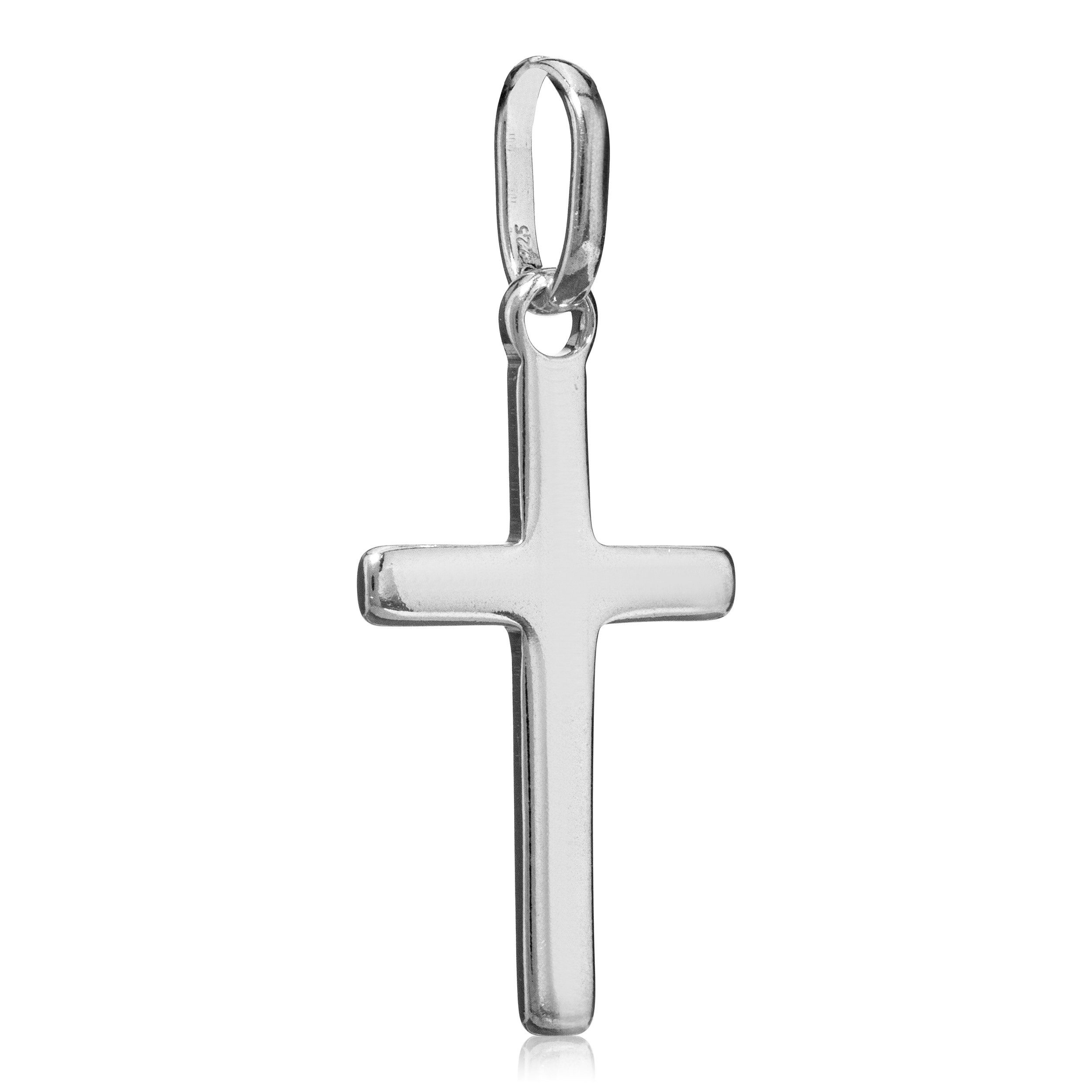 Kreuzanhänger 925er Sterlingsilber Kreuz Ketten Anhänger Kommuni