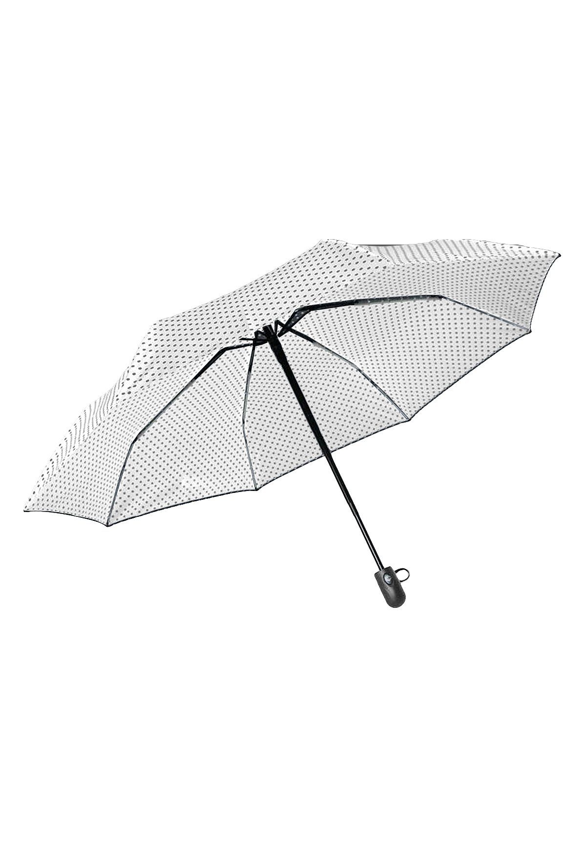 ANELY Taschenregenschirm Basic Automatik Regenschirm, 4686 in Weiß