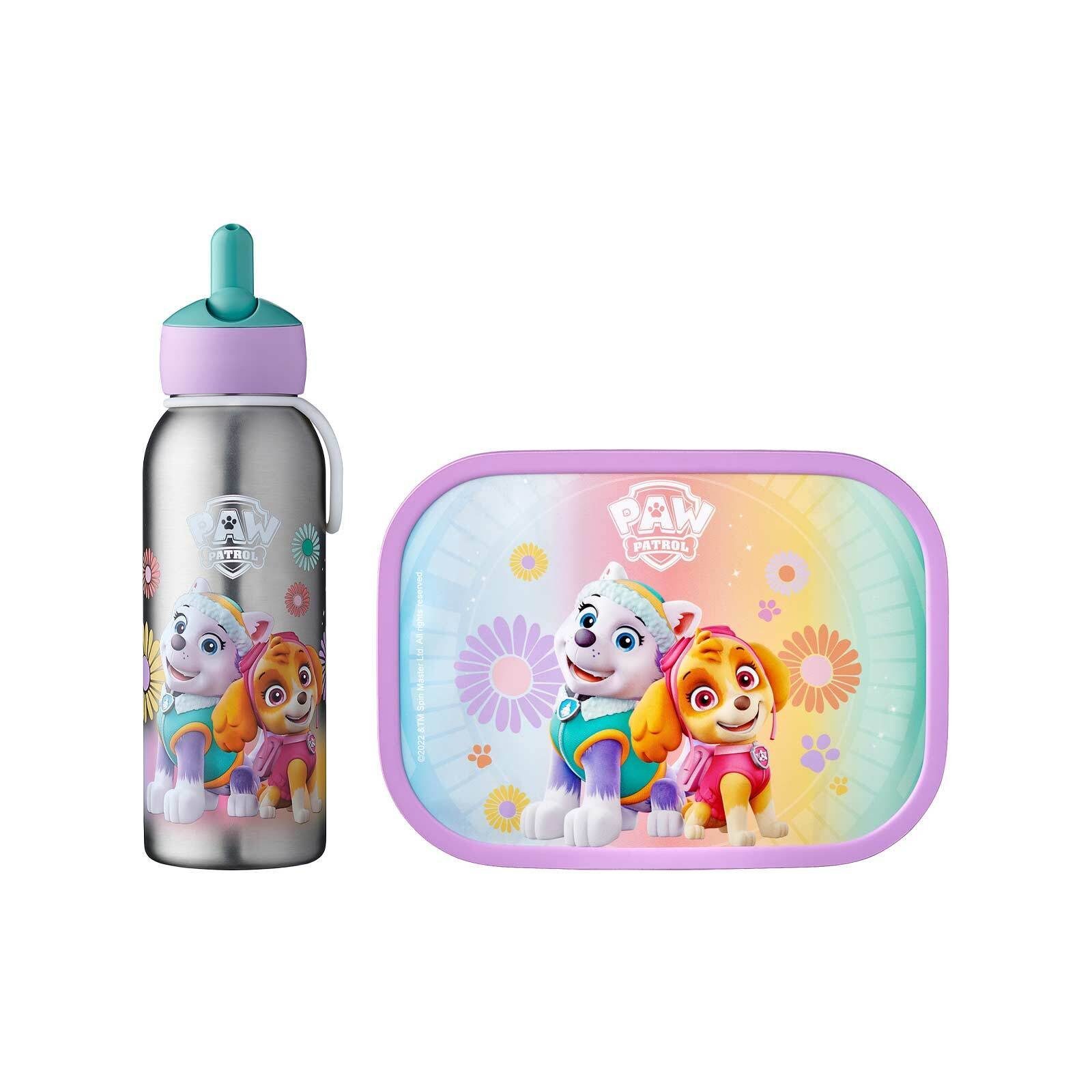 Mepal Lunchbox Campus Brotdose + Thermoflasche 2er Set, Material-Mix, (2-tlg), spülmaschinenfest Paw Patrol Girls