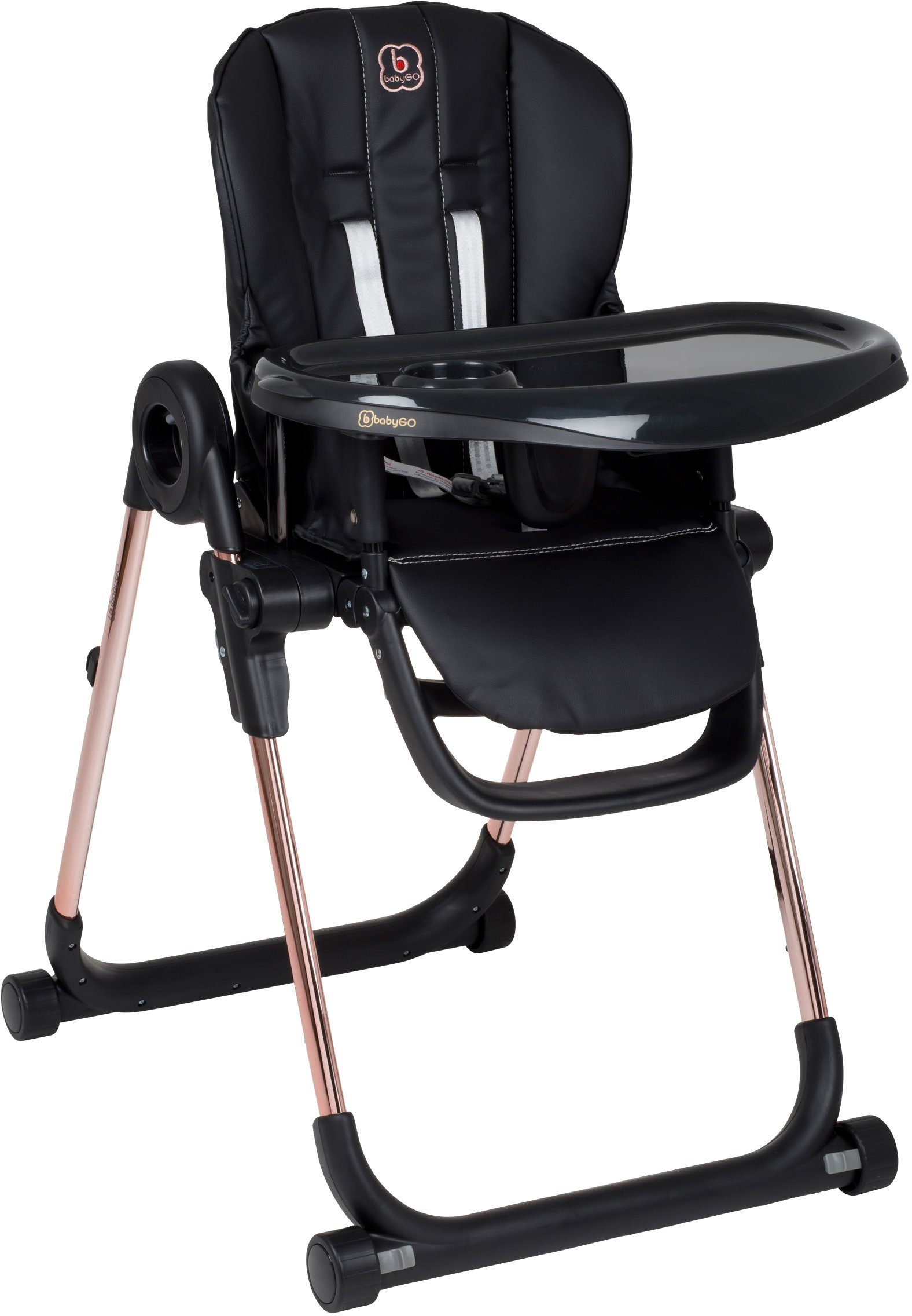BabyGo Hochstuhl Divan, Gold schwarz, platzsparend günstig online kaufen