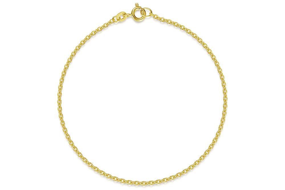 Silberkettenstore Goldarmband Erbskette Armband 1,9mm - 333 Gold, Länge wählbar von 17-23cm