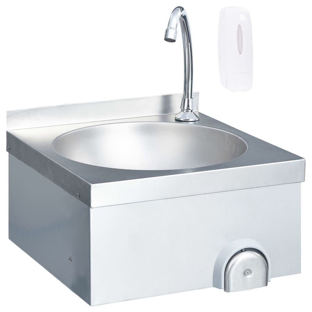 vidaXL Granitspüle Handwaschbecken mit Wasserhahn und günstig online kaufen