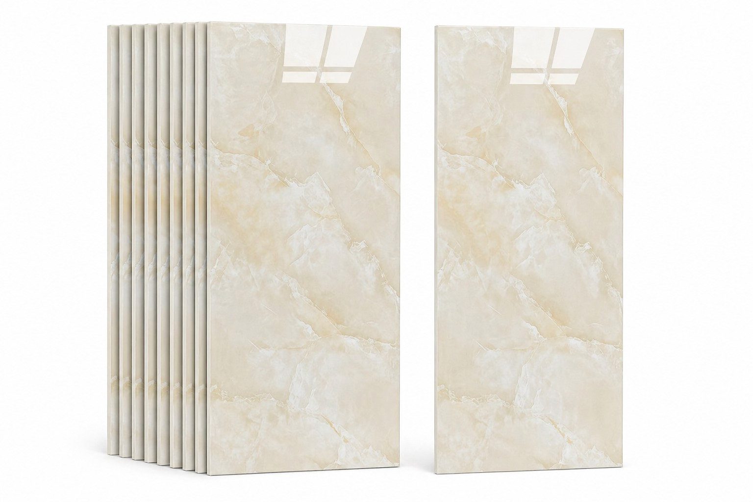 H-basics Fliesenaufkleber Klebefliesen Marmor 60×30 cm 10 Stk 3D Fliesenoptik (Marmor Optik), Wasserfest, Hitzebeständig, Für Innenbereiche geeignet, Pflegeleicht