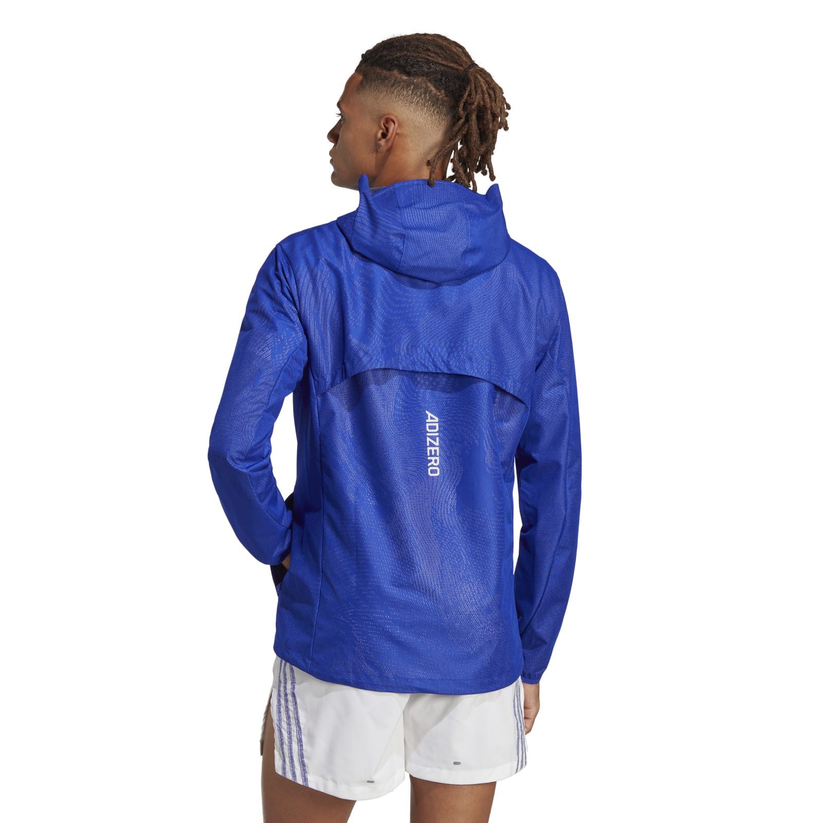 adidas Performance Trainingsjacke Adizero WIND.RDY (schmall, atmungsaktiv, reflektierende Details) blau