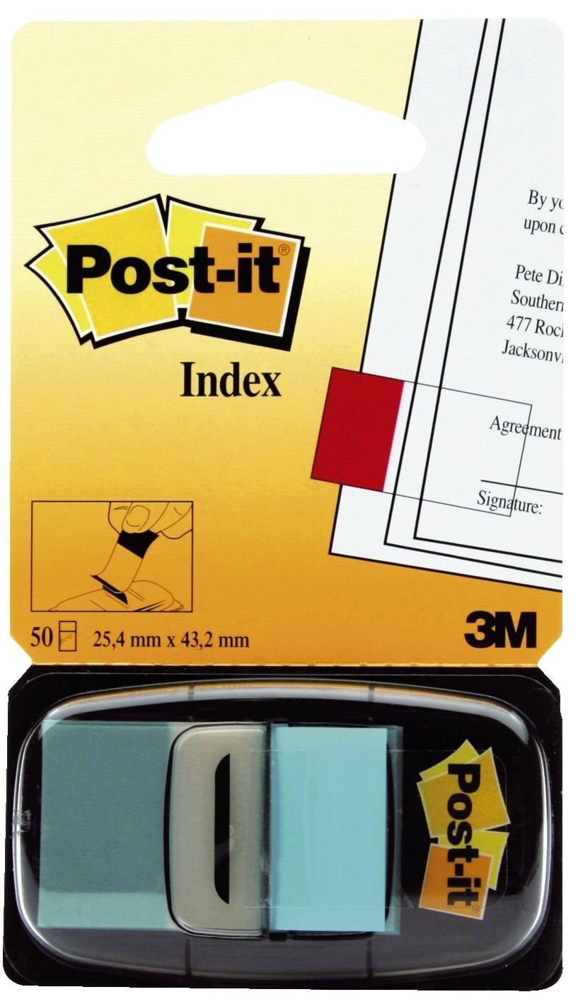 Post-it® Marker Post-it Haftmarker Index, 25,4 x 43,2 mm, türkis
