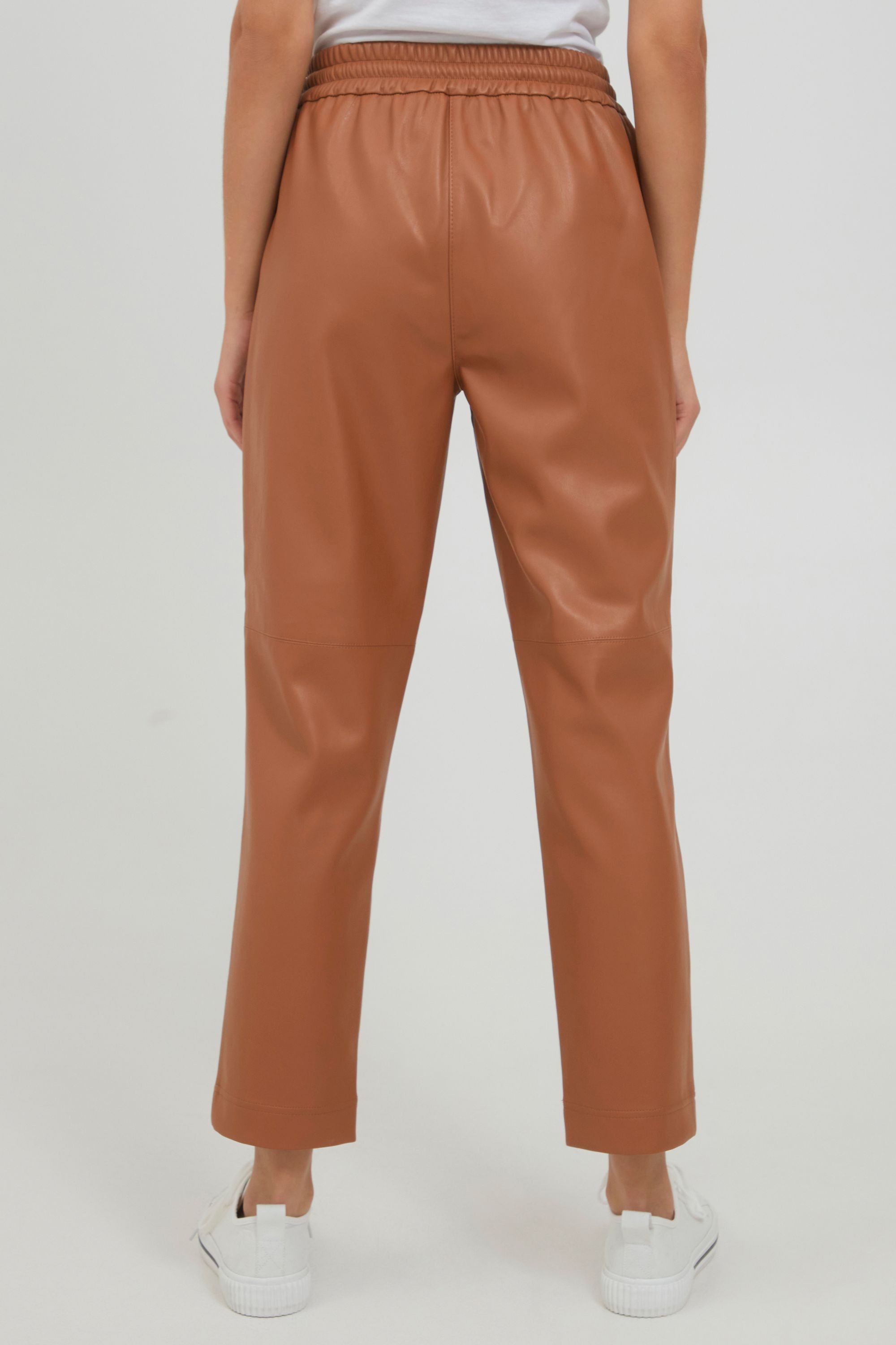 OXMO Jogginghose OXPaulia Damen Kunstleder Hose /Joggpants