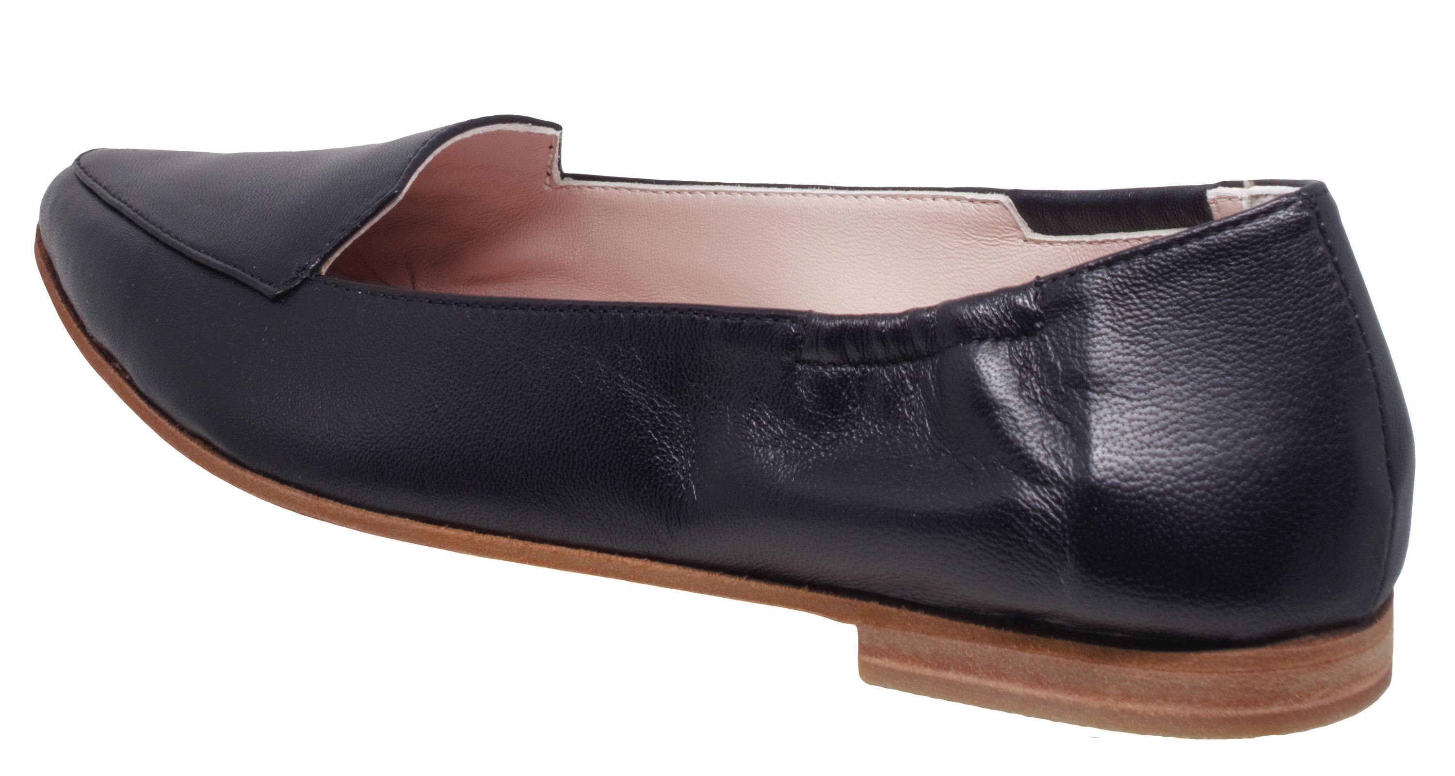 Nero 20001 Schmal Gallucci Leder Gallucci Pumps Klassisch von Ballerinas Schwarz