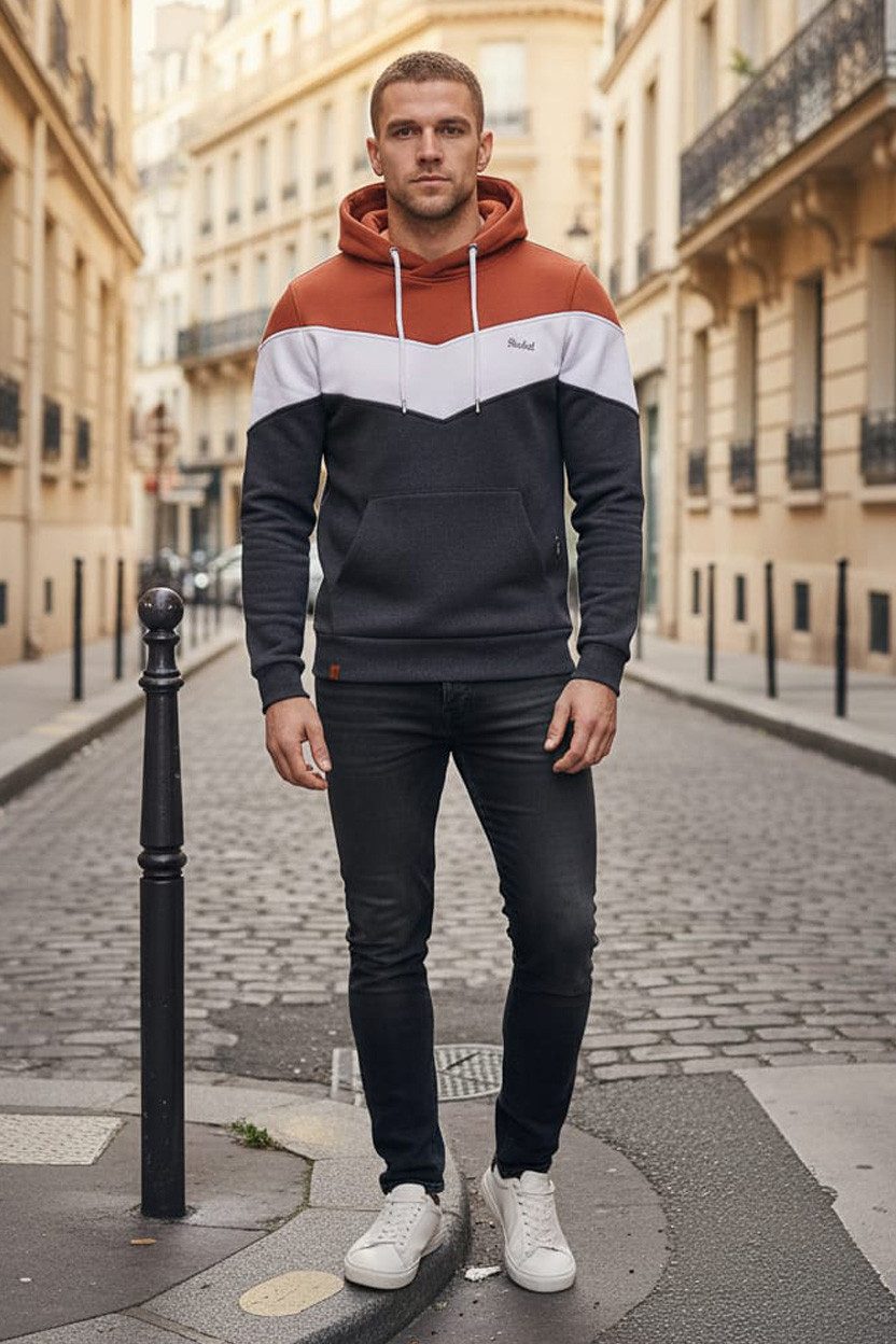 Reslad Hoodie Reslad Kapuzenpullover RS-1008 (1-tlg) Winter-Pullover Kapuzensweatshirt Pulli Sweater