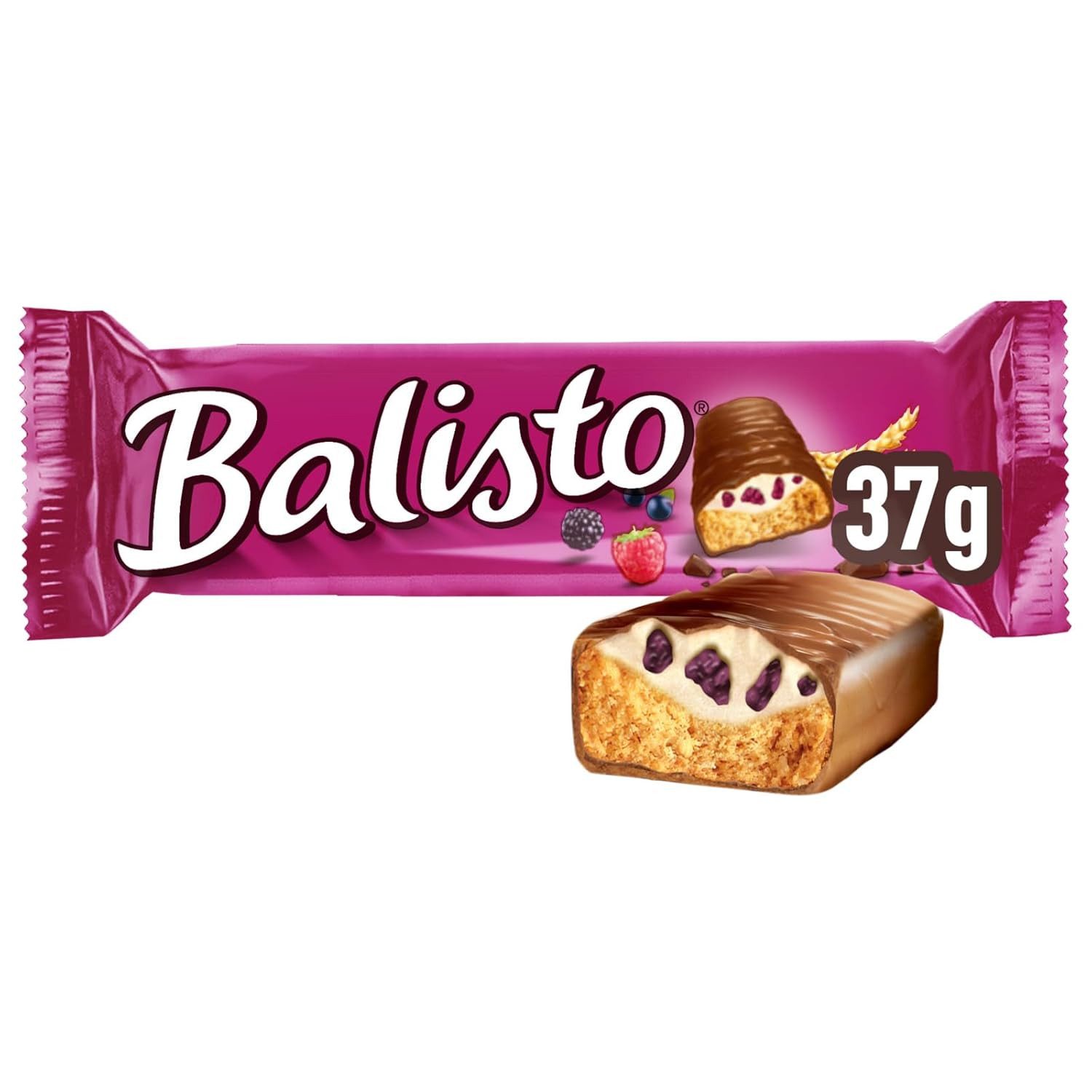 Mars GmbH Süßigkeit Balisto Korn & Yoberry 2x20x35g, Balisto, Schokoriegel, Schokolade, Riegel