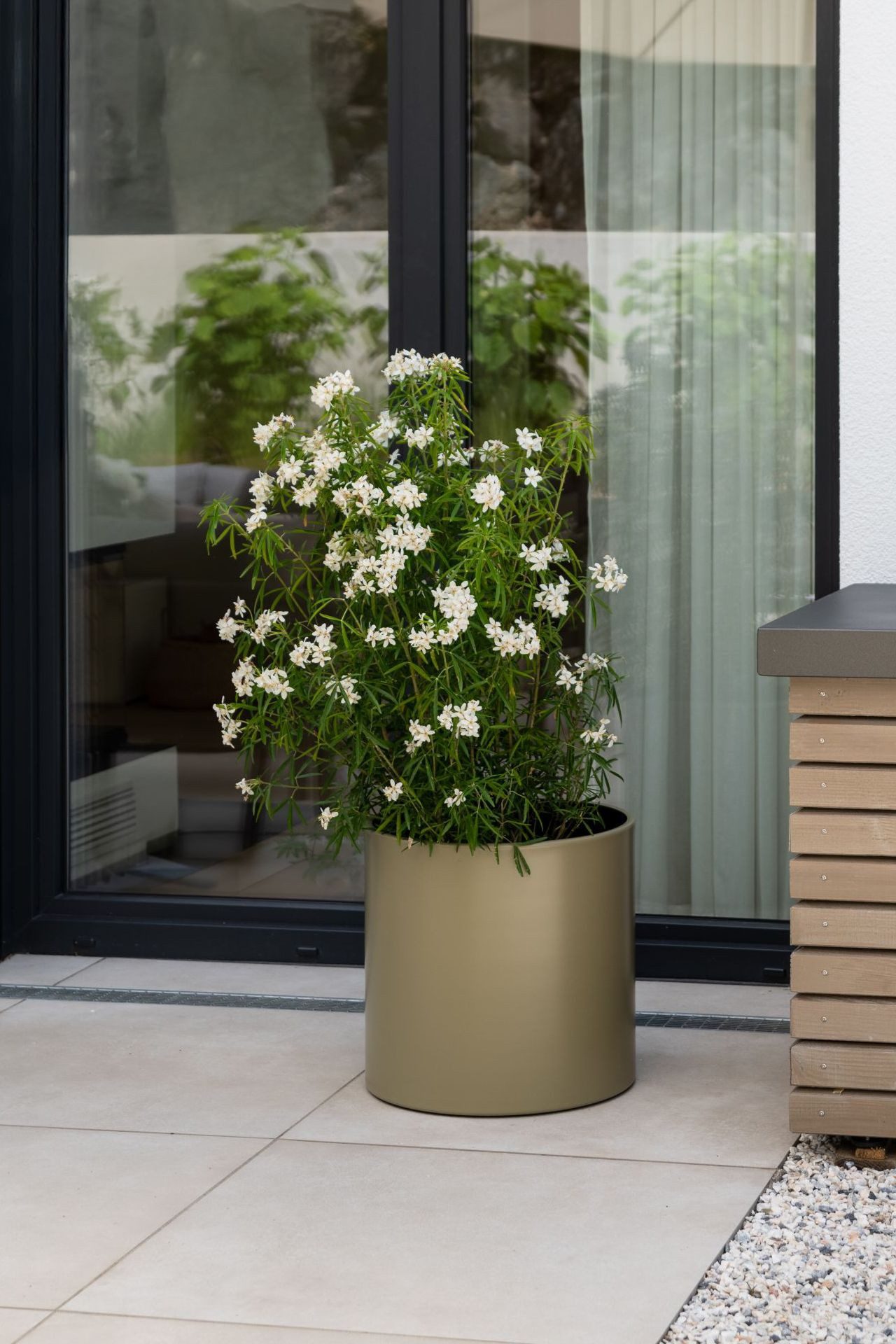VIVANNO Blumentopf Aluminium NEW RONDO Rund günstig online kaufen