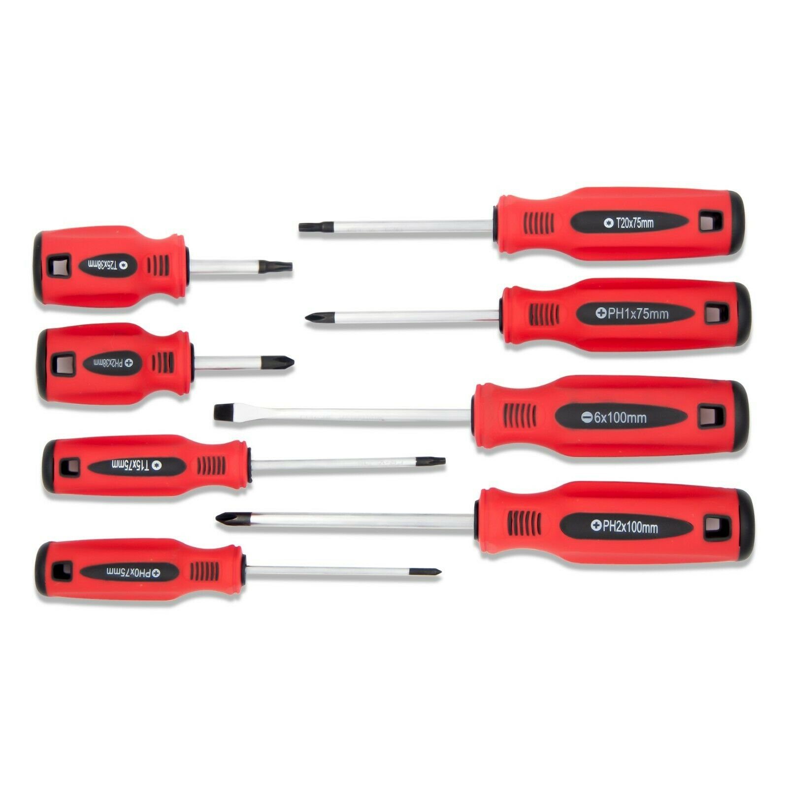 BENSON Schraubendreher Schraubendreher Schraubenzieher Set 8tlg Werkzeug, (8 St), magnetisch, Schlitz, Kreuz, Torx