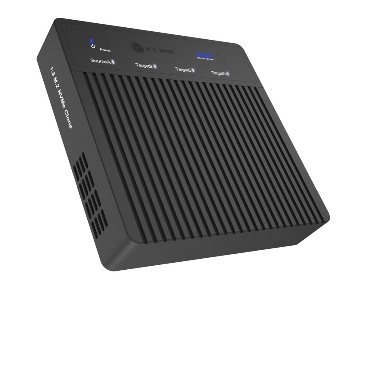 ICY BOX Festplatten-Gehäuse IB-4013MCL-C4 Docking Klonstation M2 NVMe SSD