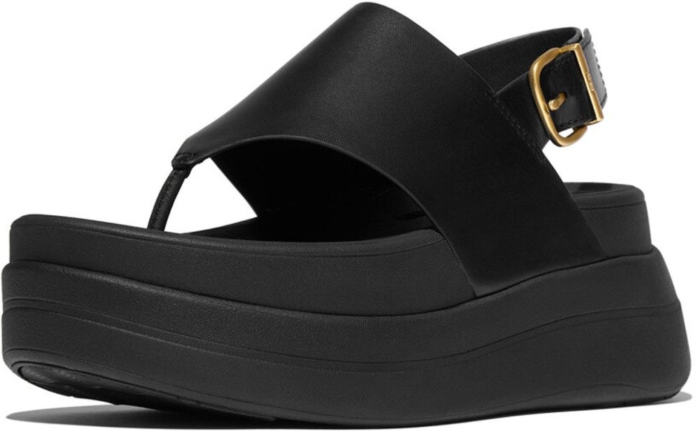 Fitflop F-Mode Stack Leather Back-Strap Toe-Post Sandals Sandale