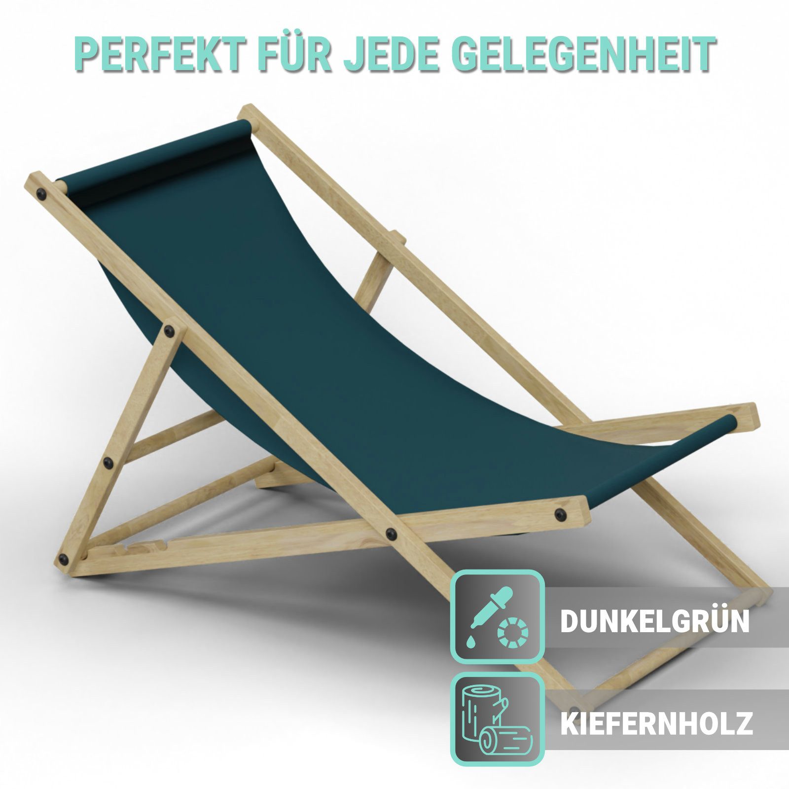 HAGO Gartenliege Liegestuhl Liege Stuhl Strand günstig online kaufen