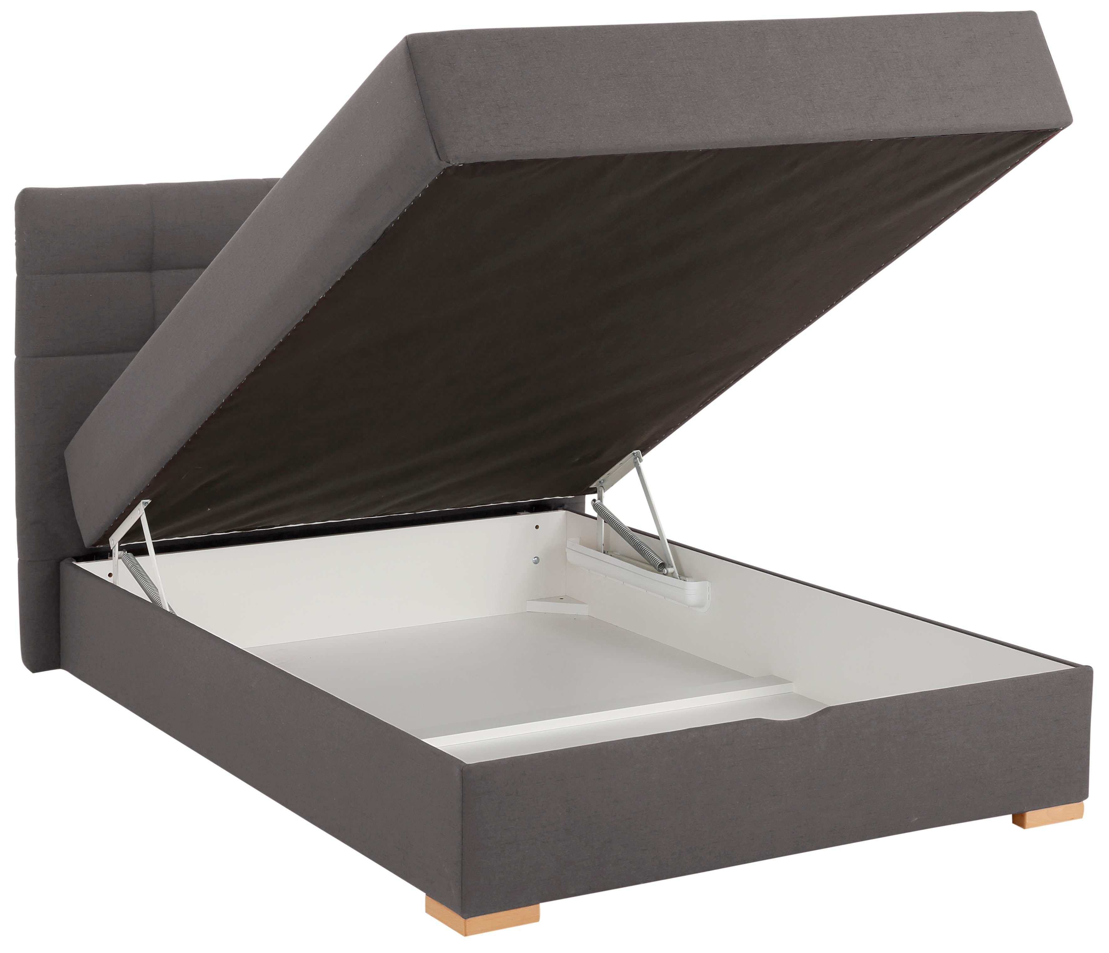 Home affaire Boxbett Olivet mit Bettkasten, in 4 Farben, 4 Breiten, 2 Matratzenarten, auch in Überlänge 220 cm