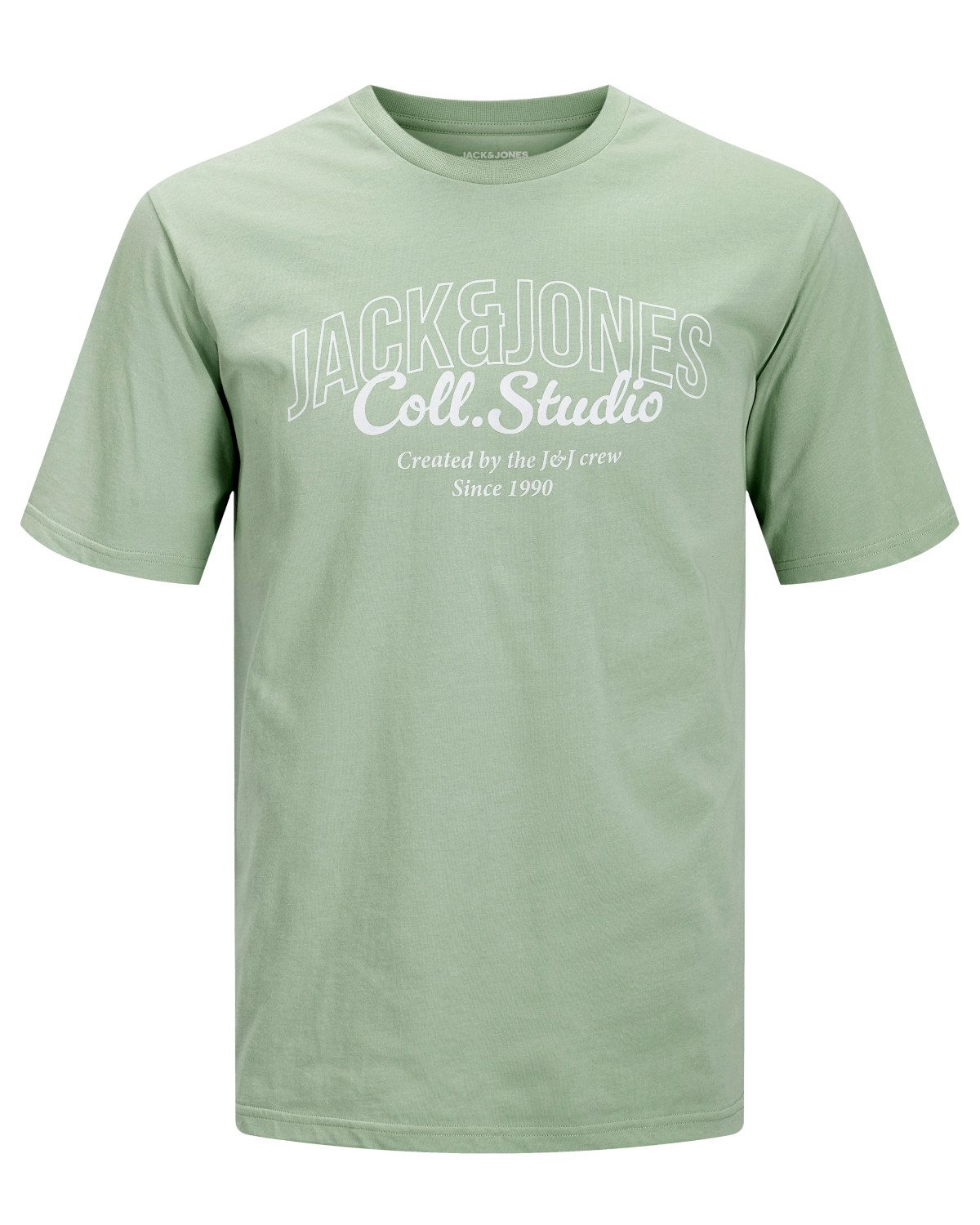 Jack & Jones Print-Shirt Bequemes Slimfit Shirt (Spar-Set, 3er-Pack) in Unifarbe mit Print