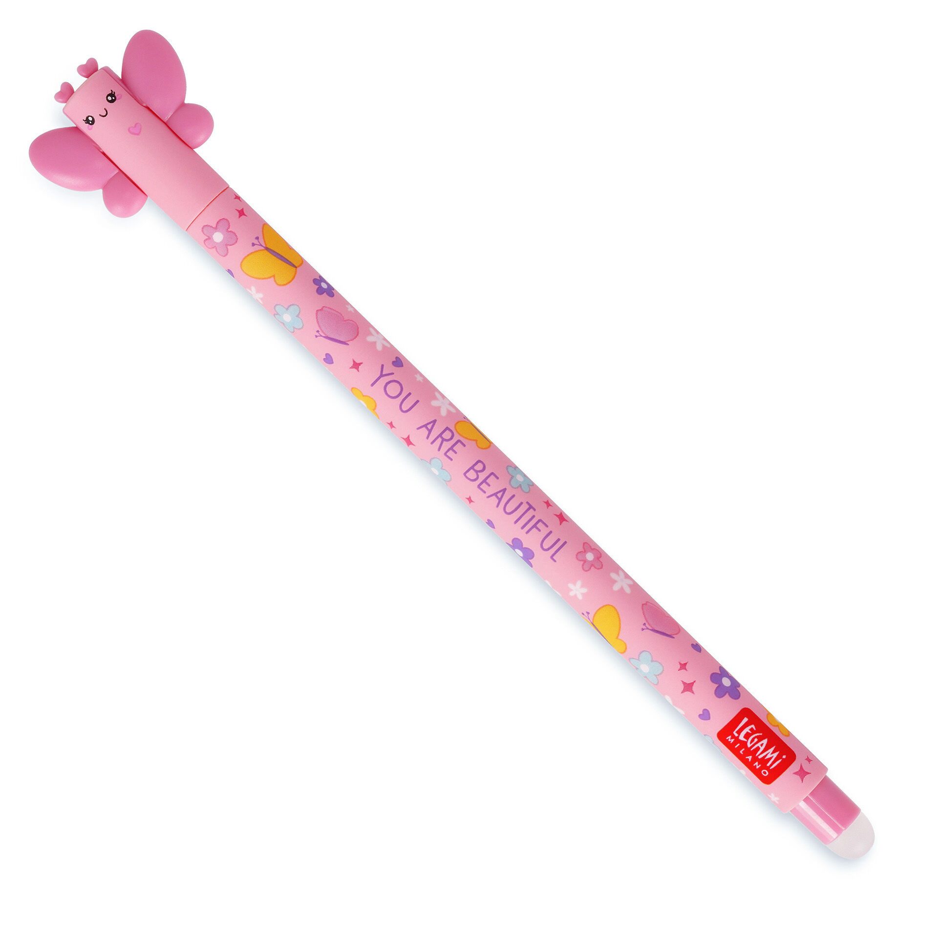 Gelschreiber LEGAMI löschbarer Gel Stift BUTTERFLY Schreibfarbe pink Stärke 0,7mm
